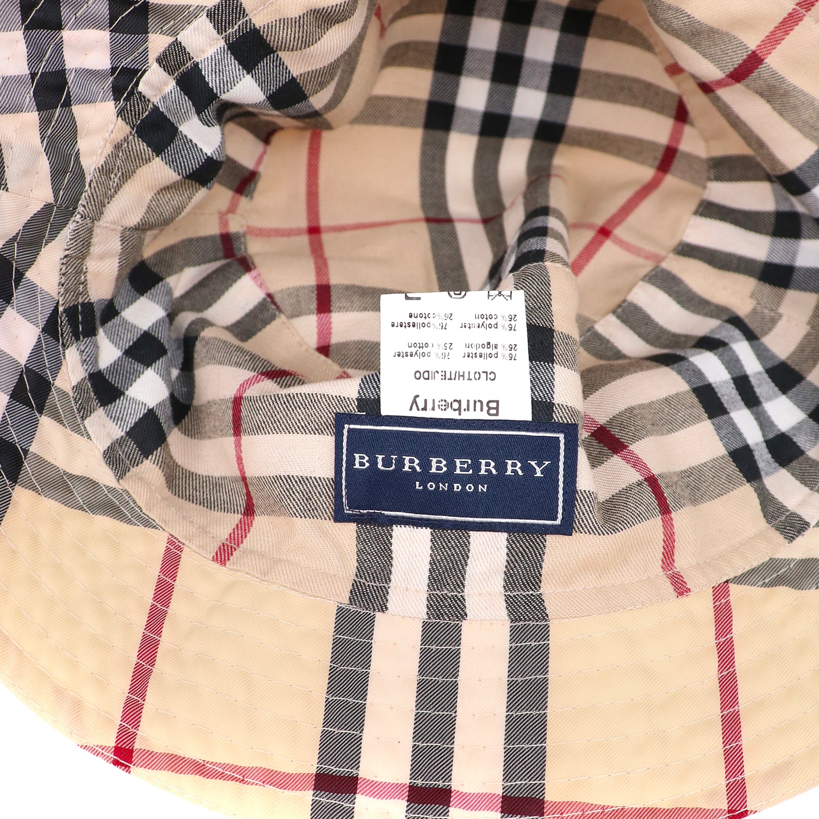 BURBERRY - Vintage cotton bucket hat