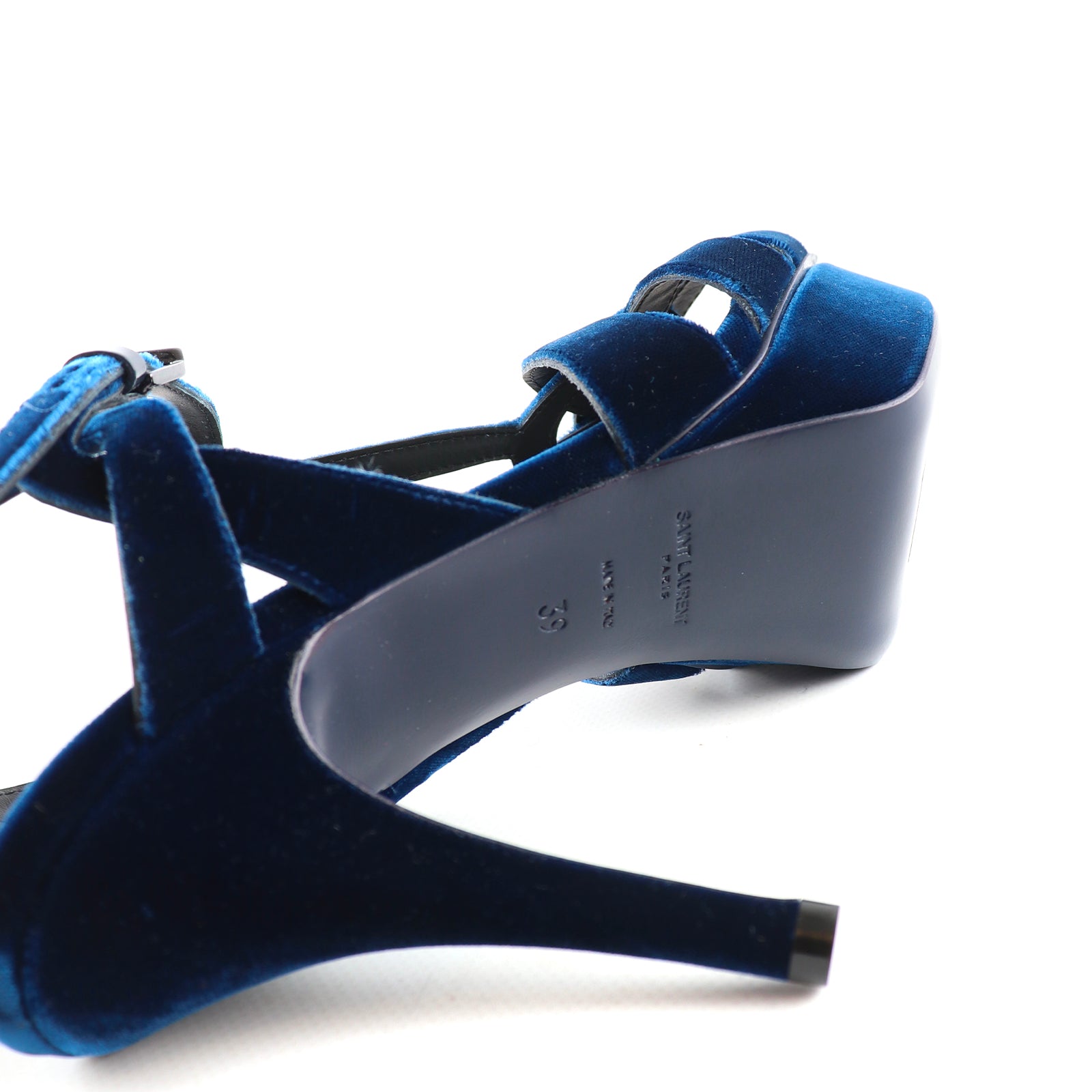 SAINT LAURENT - Tribute platform sandals (T39)