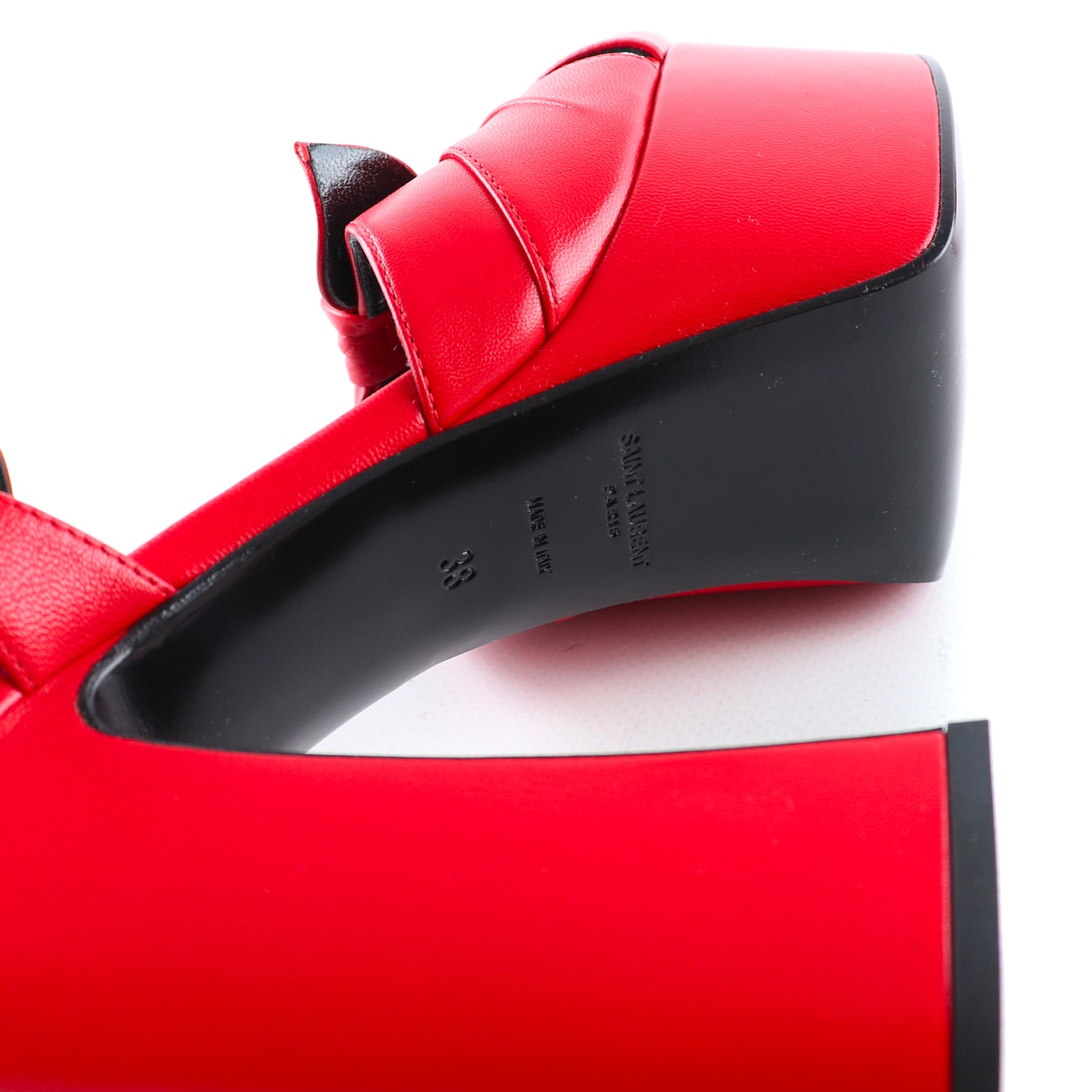 SAINT LAURENT - Candy platform sandals (T38)