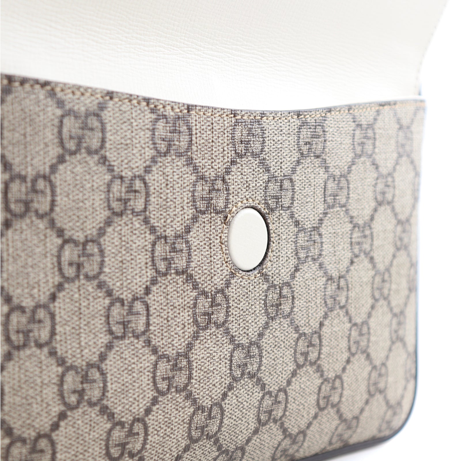 GUCCI - Horsebit 1955 shoulder bag in leather and canvas