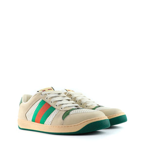 GUCCI - Screener leather sneakers (T42.5)