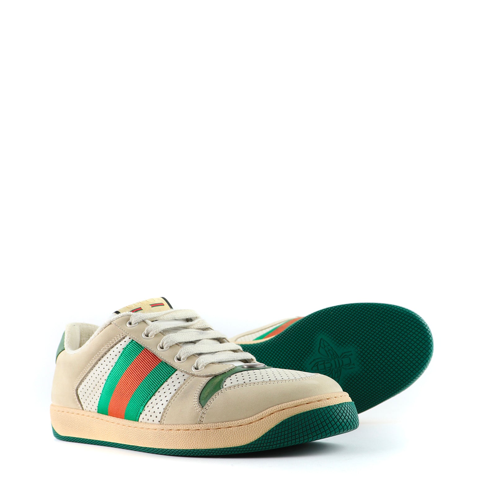 GUCCI - Screener leather sneakers (T42.5)