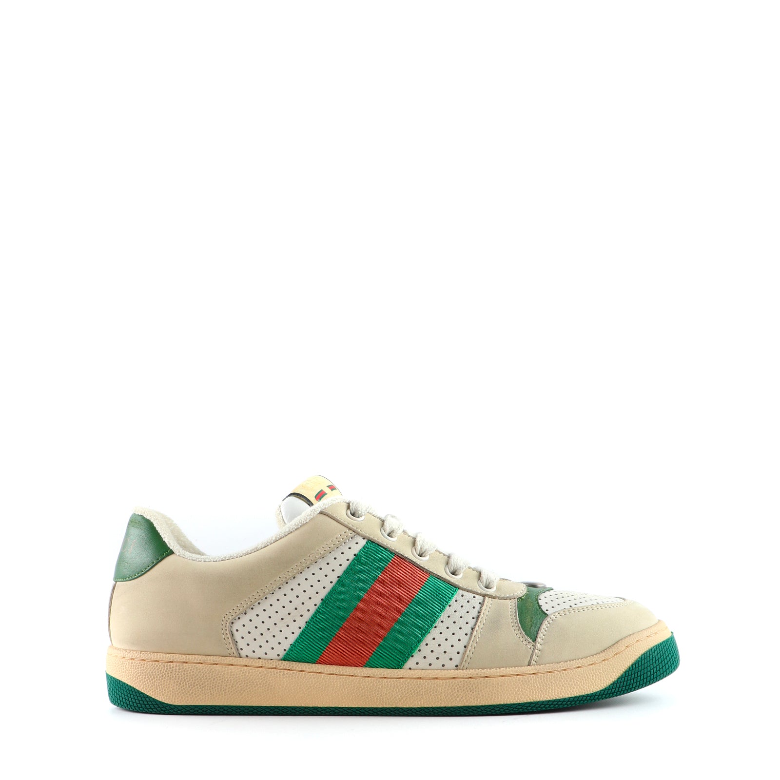 GUCCI - Screener leather sneakers (T42.5)