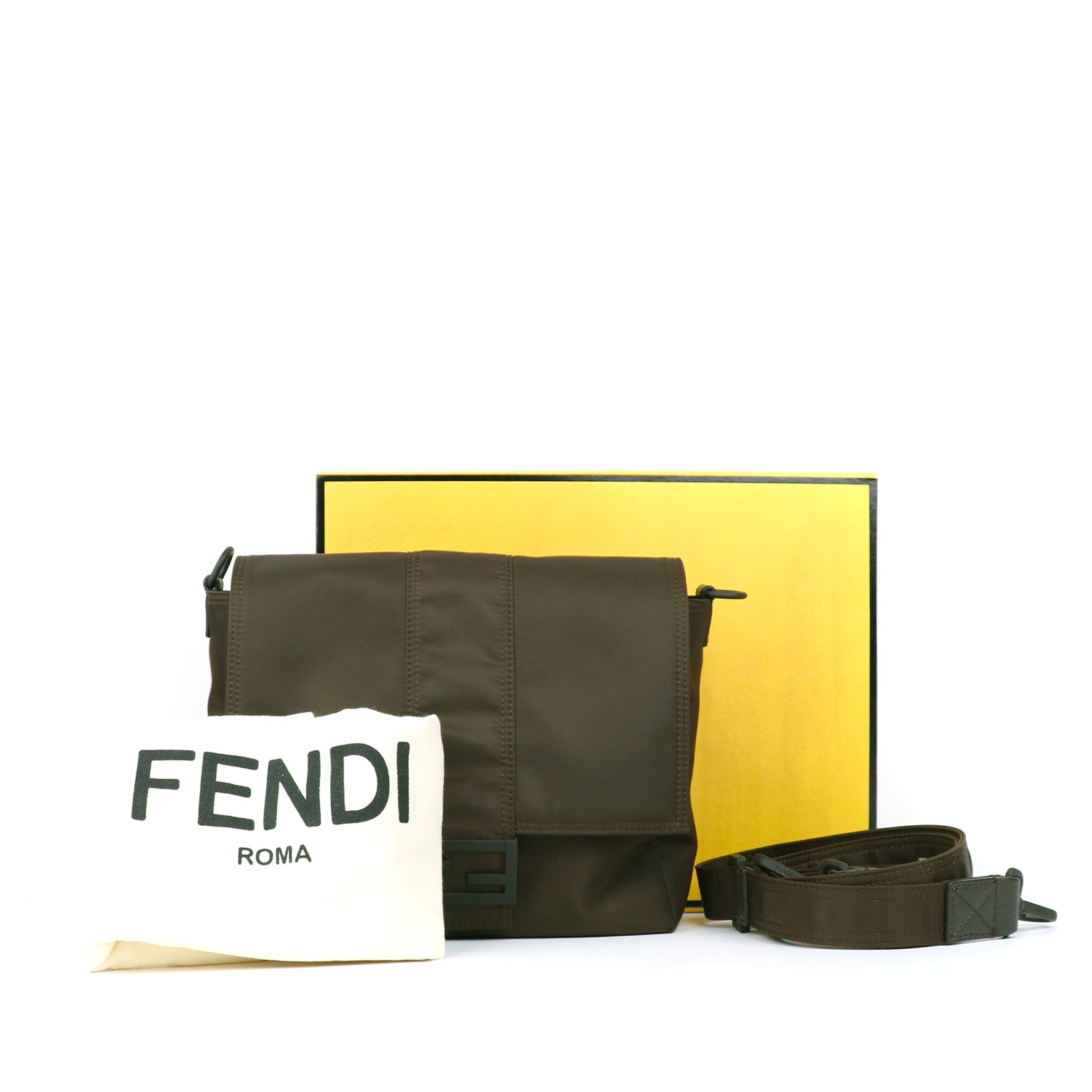FENDI - Baguette Messenger bag in nylon