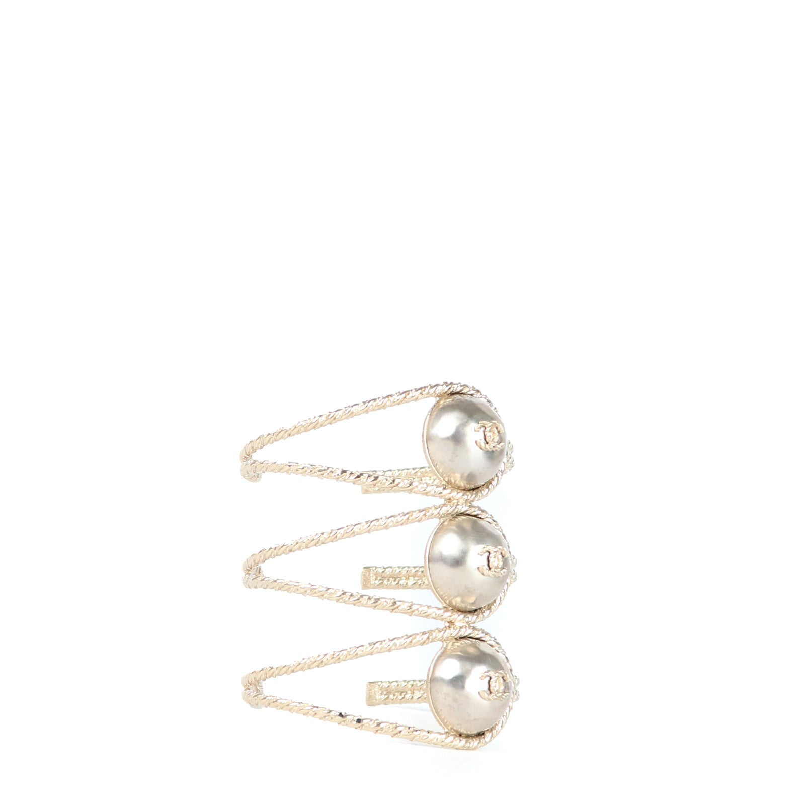 CHANEL - Manchette triple CC