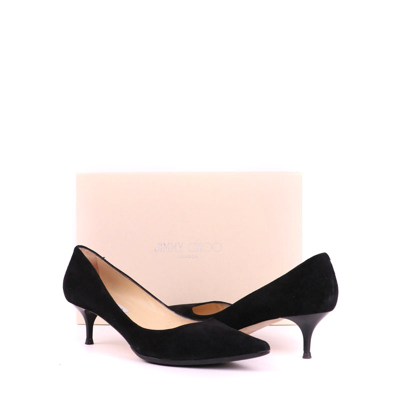 JIMMY CHOO - Escarpins en daim (T39,5)