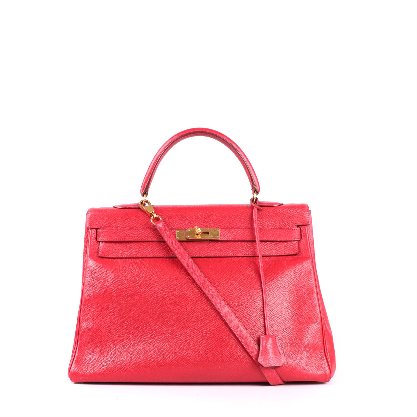 HERMÈS - Sac à bandoulière Kelly 35 en cuir epsom