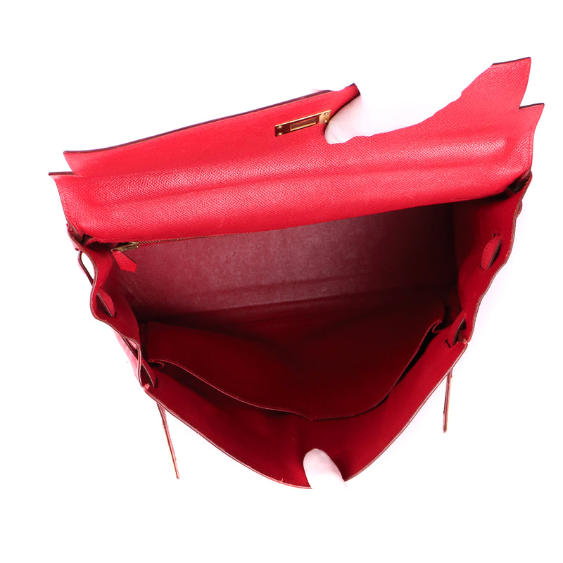 HERMÈS - Sac à bandoulière Kelly 35 en cuir epsom