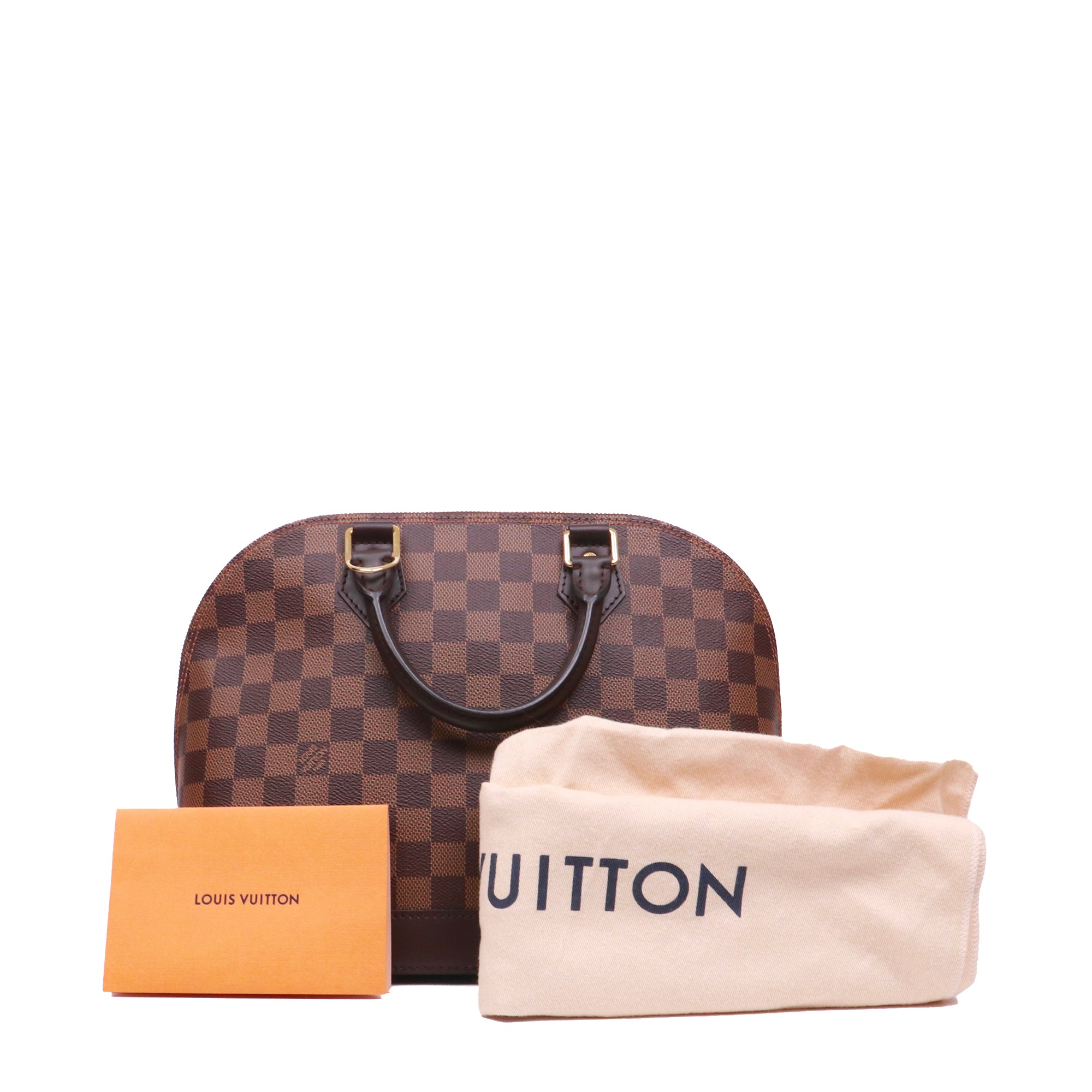 LOUIS VUITTON - Louis Vuitton Alma BB shoulder bag in ebony damier canvas