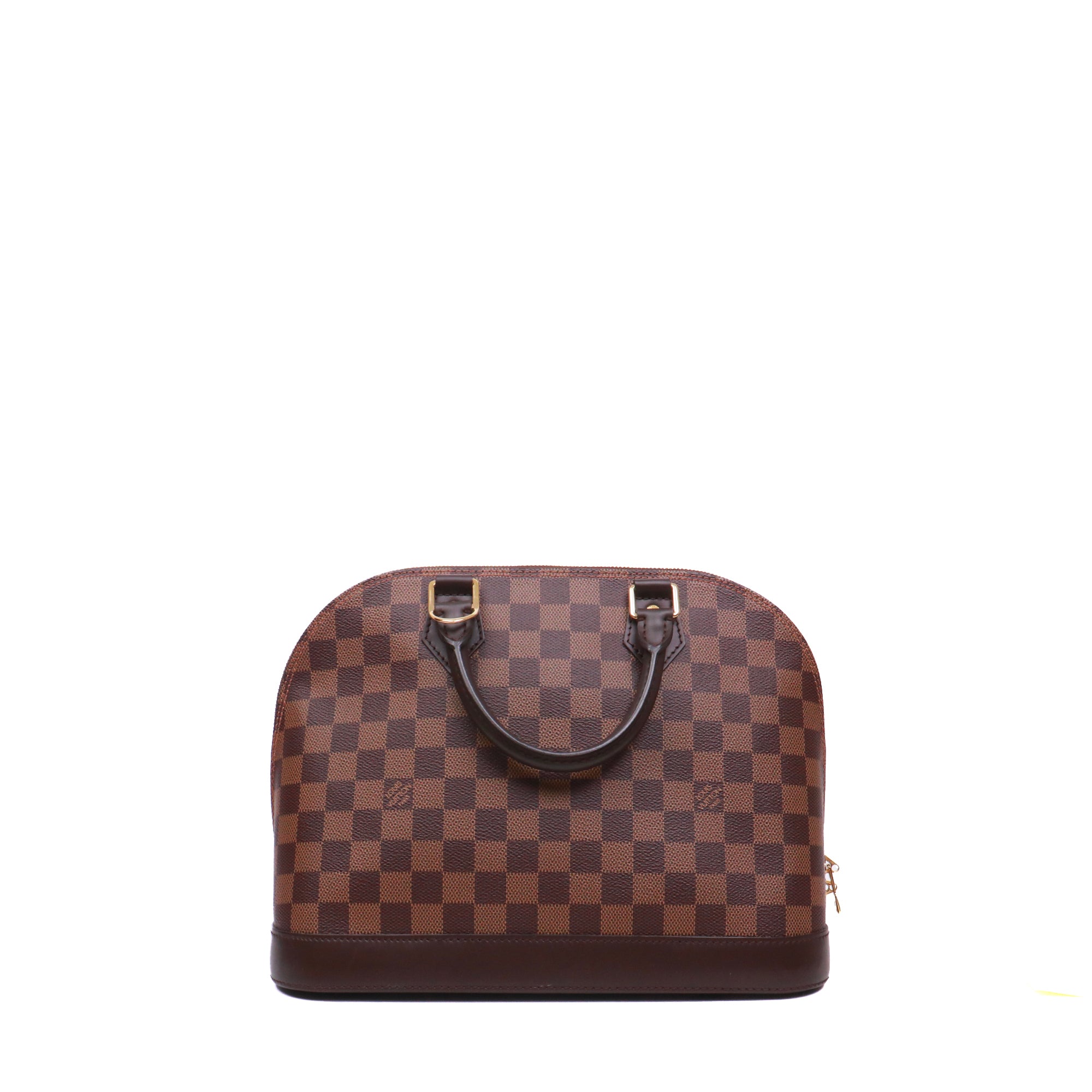 LOUIS VUITTON - Louis Vuitton Alma BB shoulder bag in ebony damier canvas