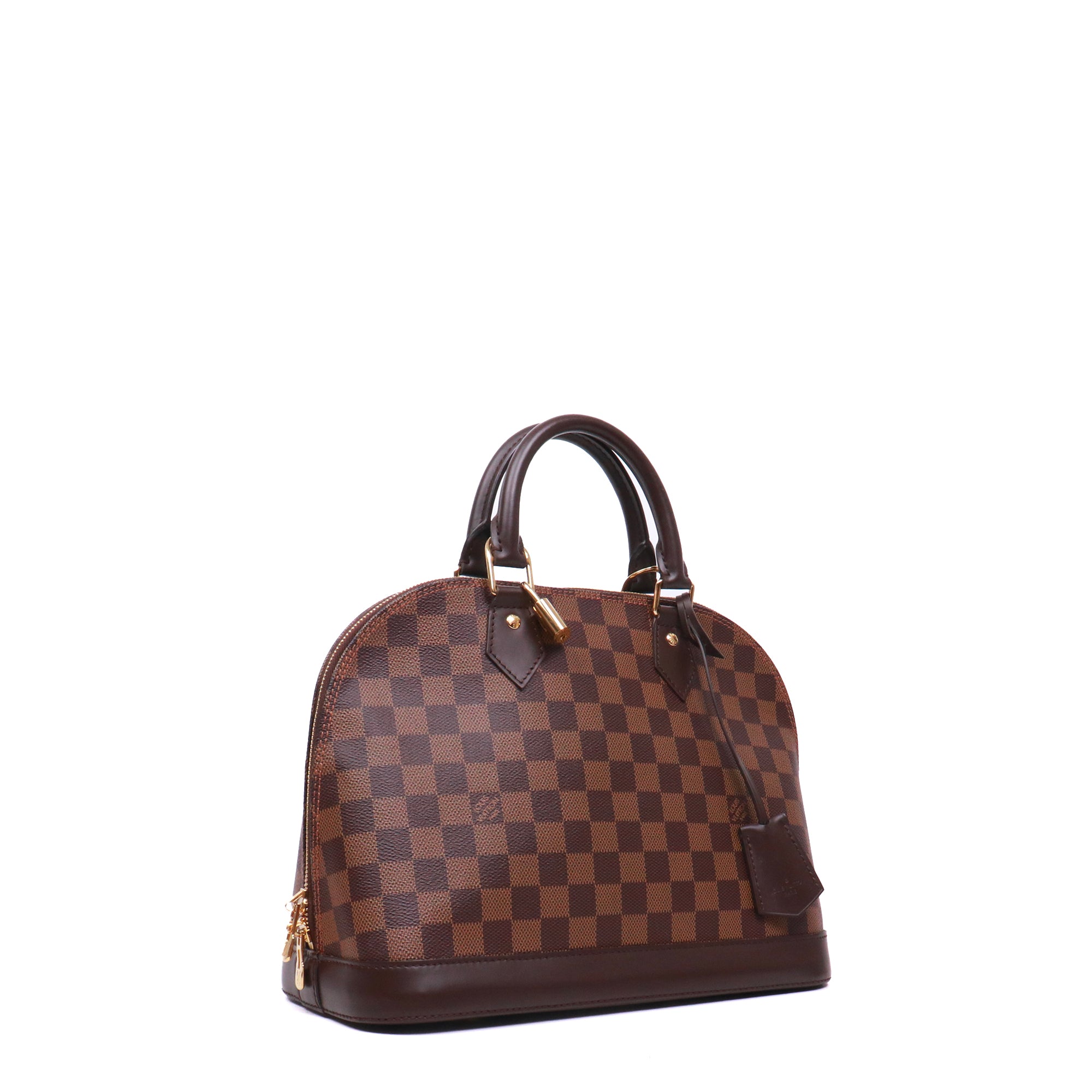 LOUIS VUITTON - Louis Vuitton Alma BB shoulder bag in ebony damier canvas