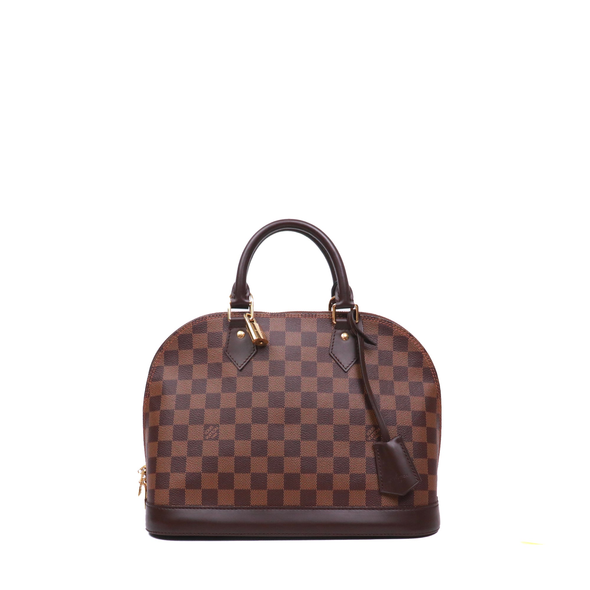 LOUIS VUITTON - Louis Vuitton Alma BB shoulder bag in ebony damier canvas