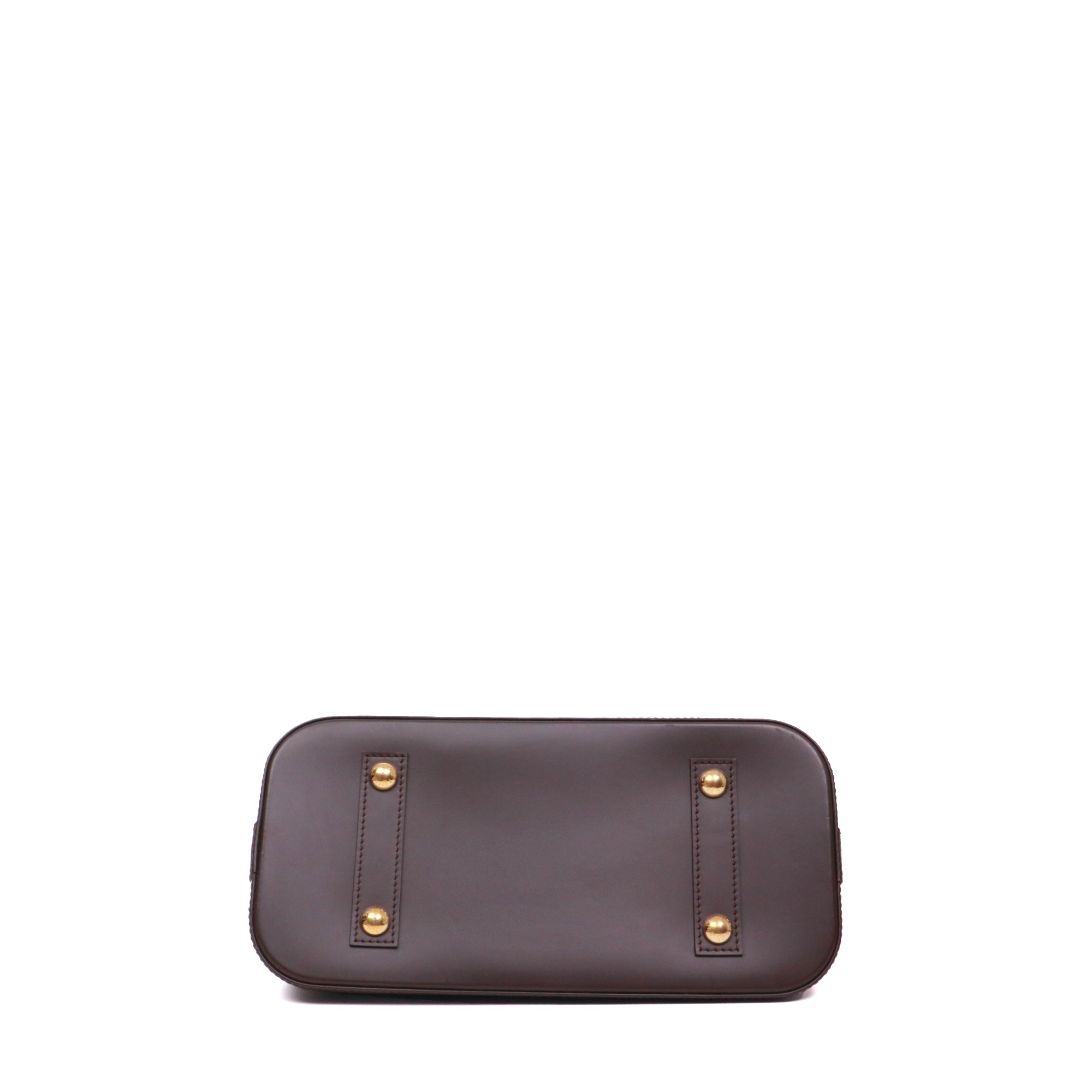 LOUIS VUITTON - Louis Vuitton Alma BB shoulder bag in ebony damier canvas