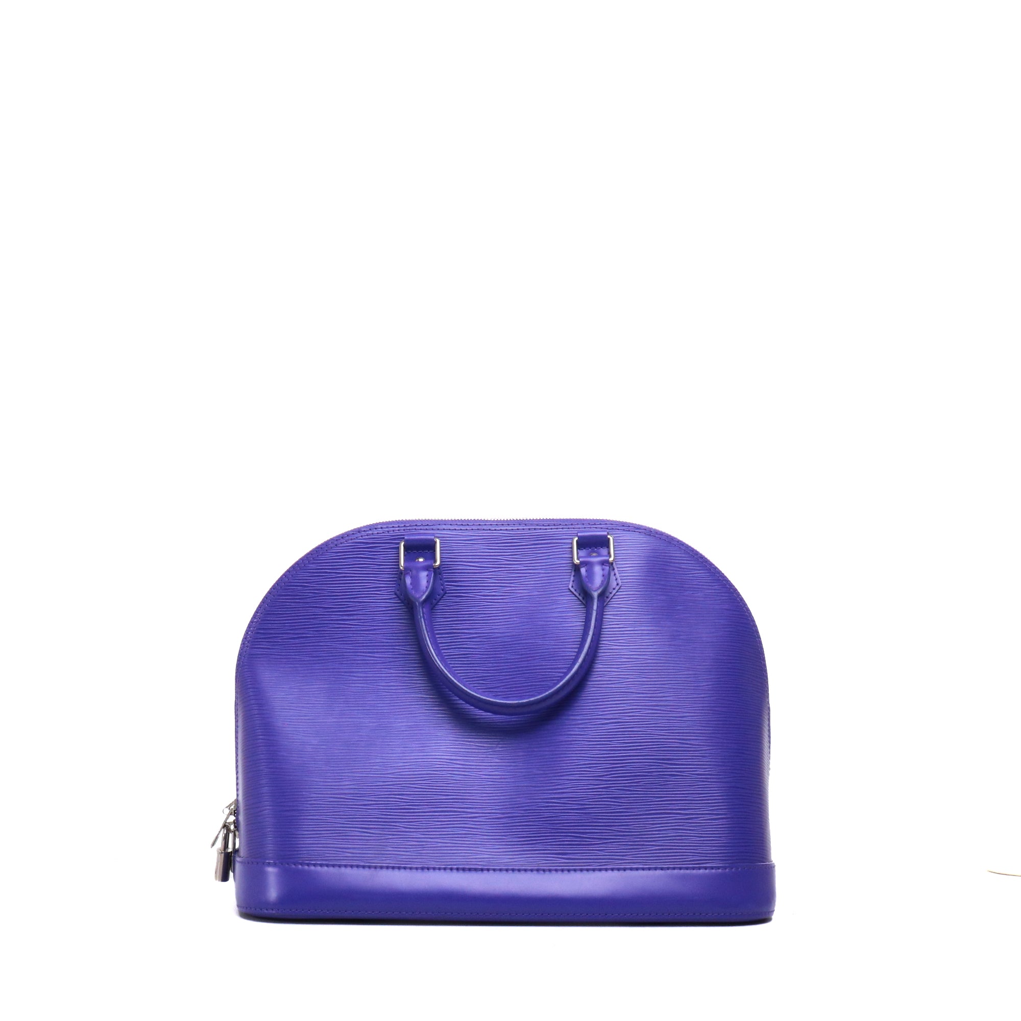 LOUIS VUITTON - Sac à main Alma Louis Vuitton en cuir épi violet édition limitée