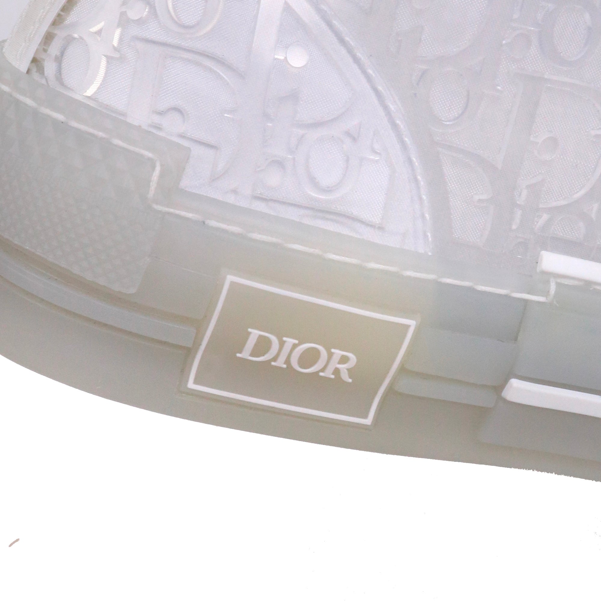 DIOR - Sneakers B23 High Dior en plastique transparent (T43)
