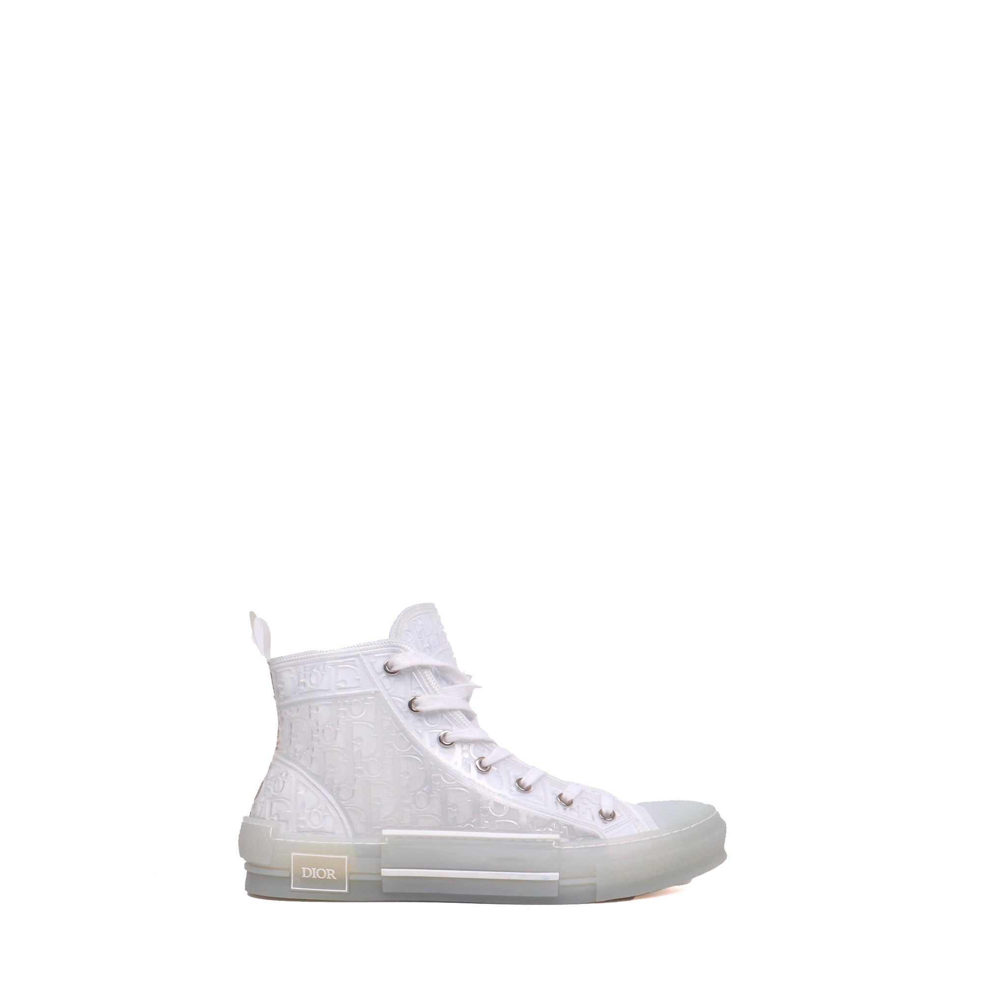 DIOR - Sneakers B23 High Dior en plastique transparent (T43)