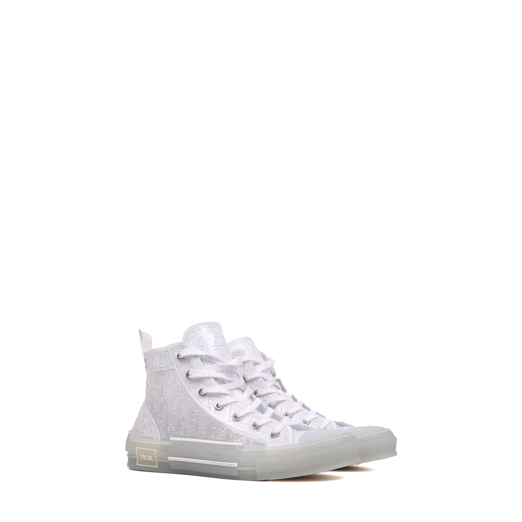 DIOR - Sneakers B23 High Dior en plastique transparent (T43)
