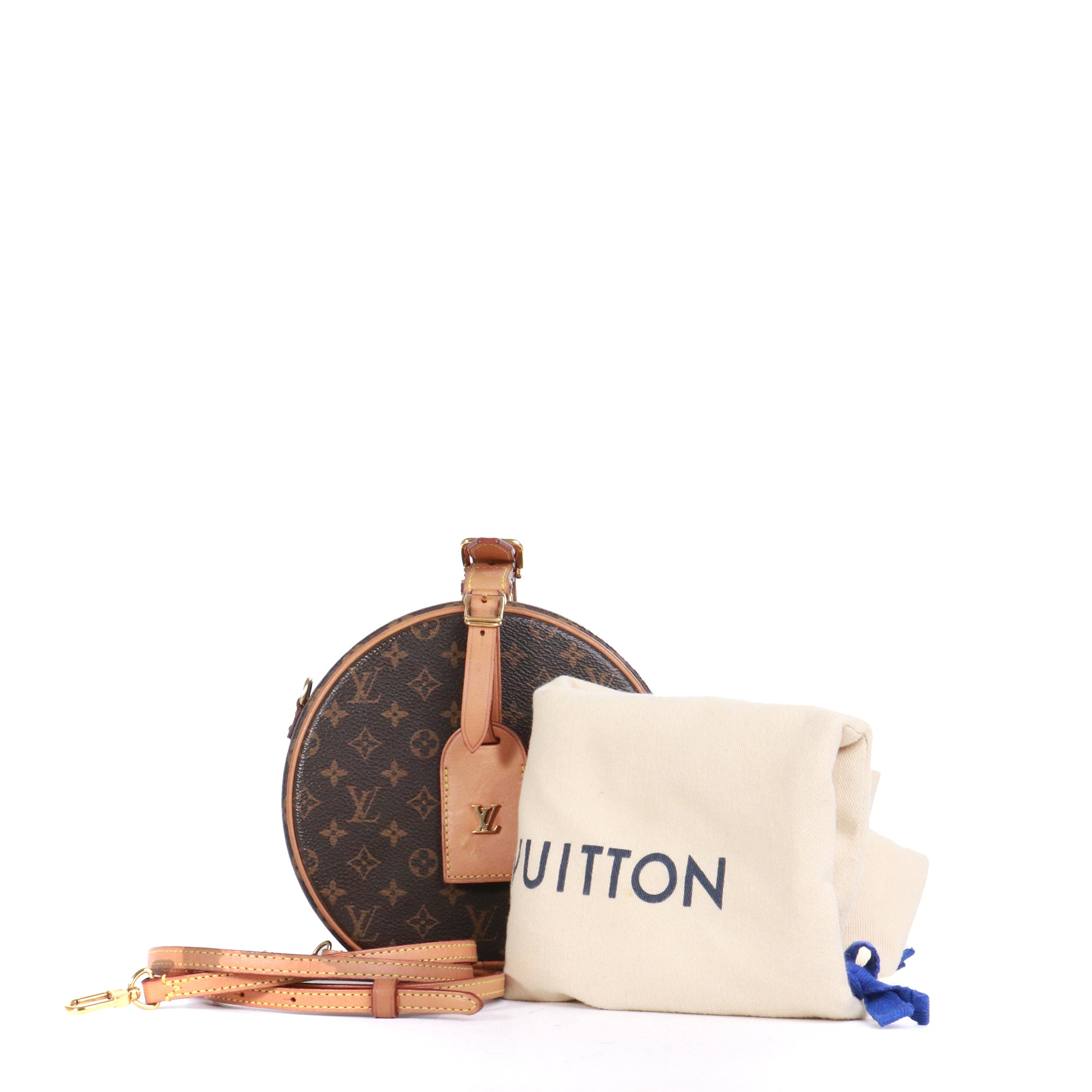 LOUIS VUITTON - Sac à bandoulière Petite Boîte Chapeau Louis Vuitton en toile monogramme