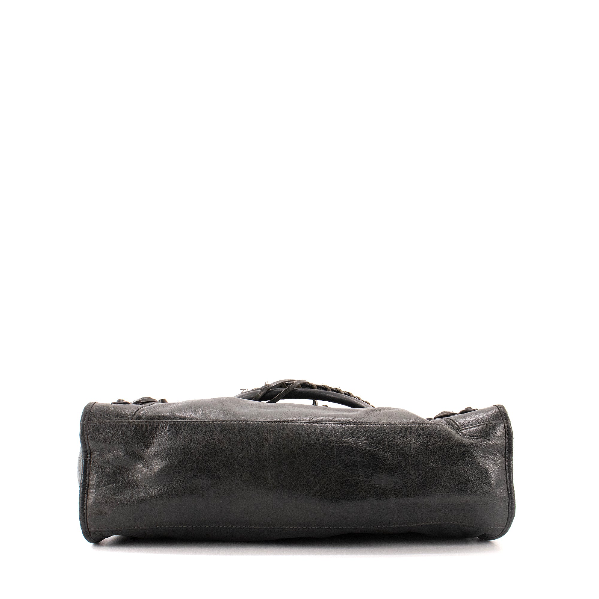 BALENCIAGA - Balenciaga City handbag in gray leather