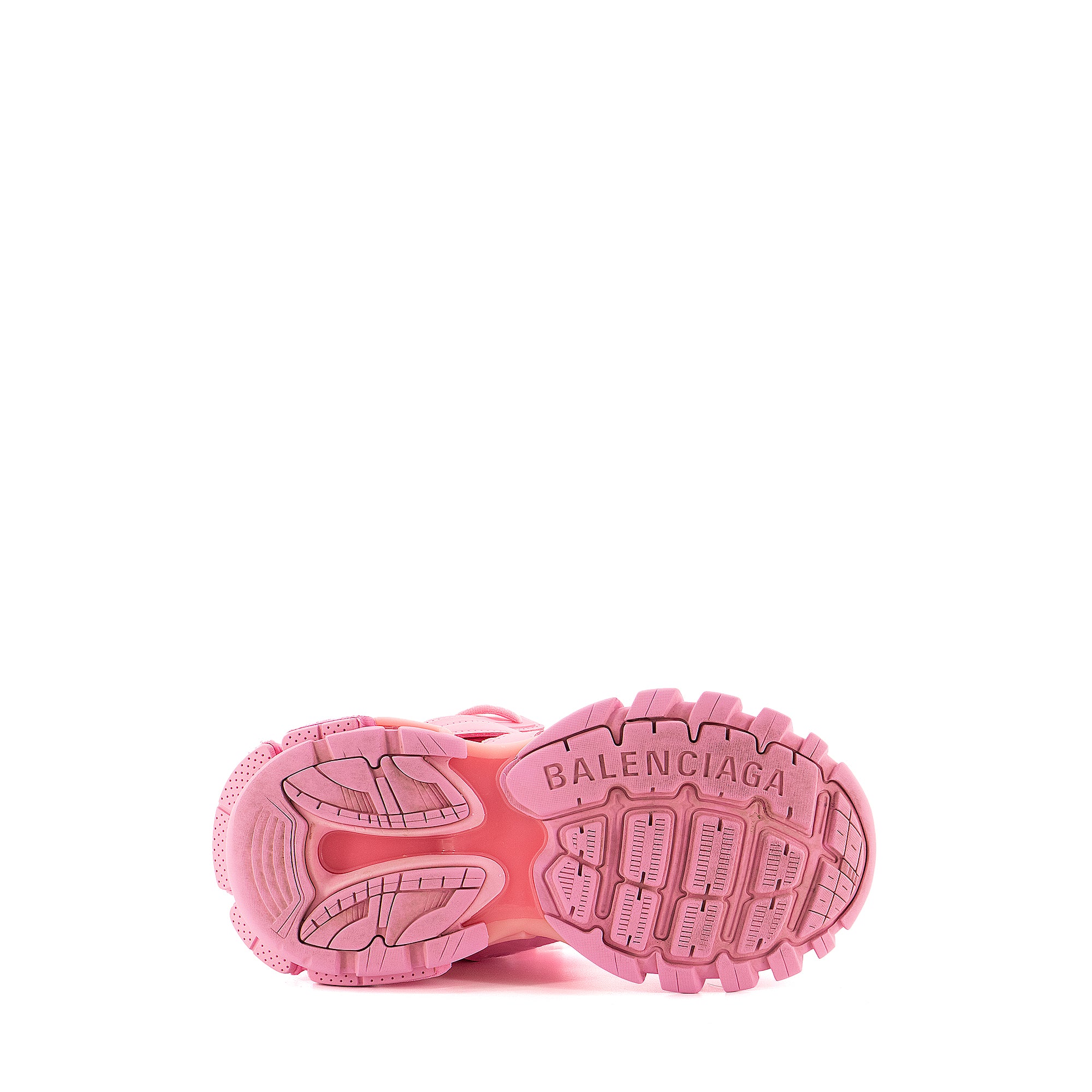 BALENCIAGA - Sneakers Track Balenciaga en cuir et toile rose (T37)