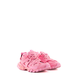 BALENCIAGA - Sneakers Track Balenciaga en cuir et toile rose (T37)