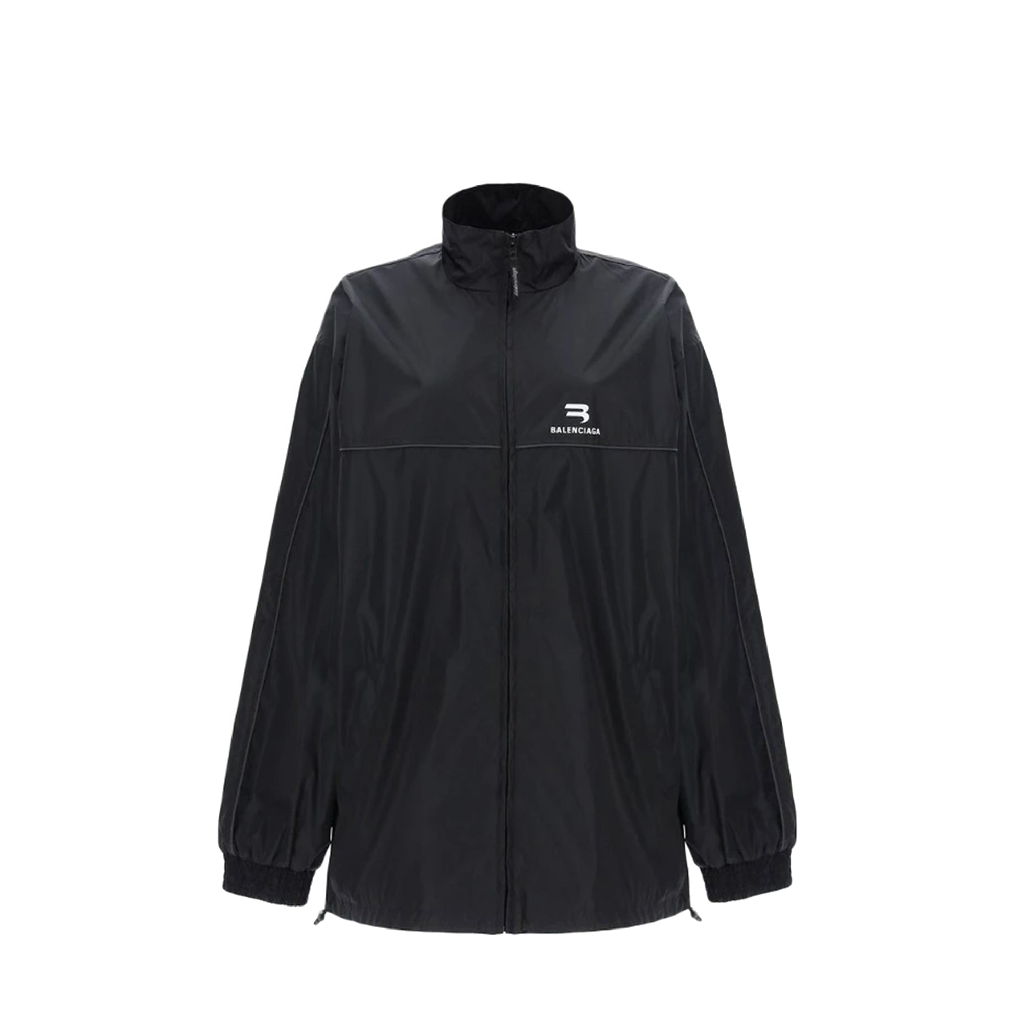 BALENCIAGA - Veste en nylon noir (XS)