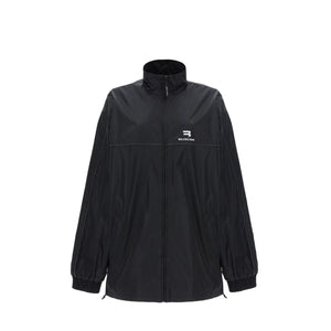 BALENCIAGA - Veste en nylon noir (XS)