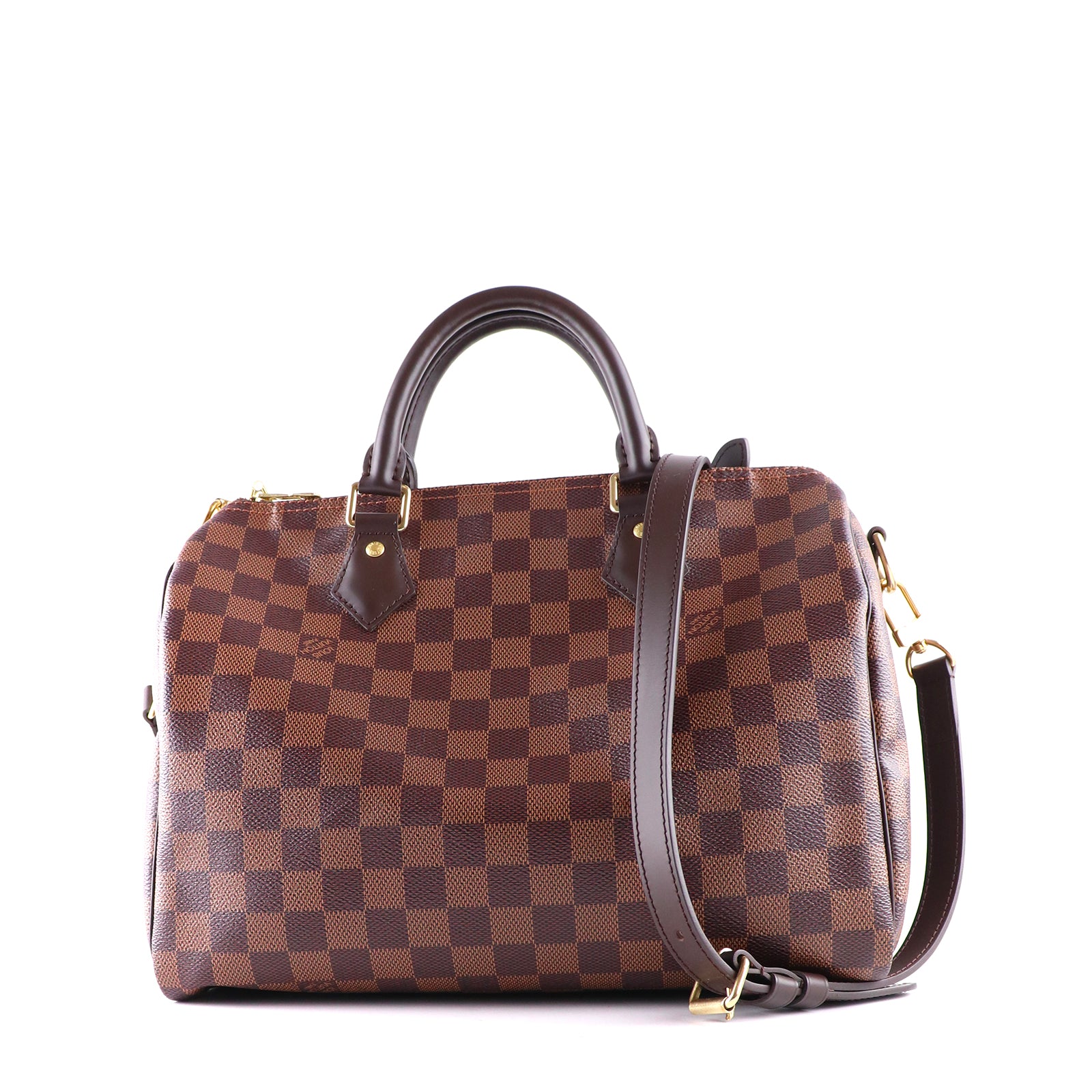 LOUIS VUITTON - Speedy 30 bandoulière Damier Ébène