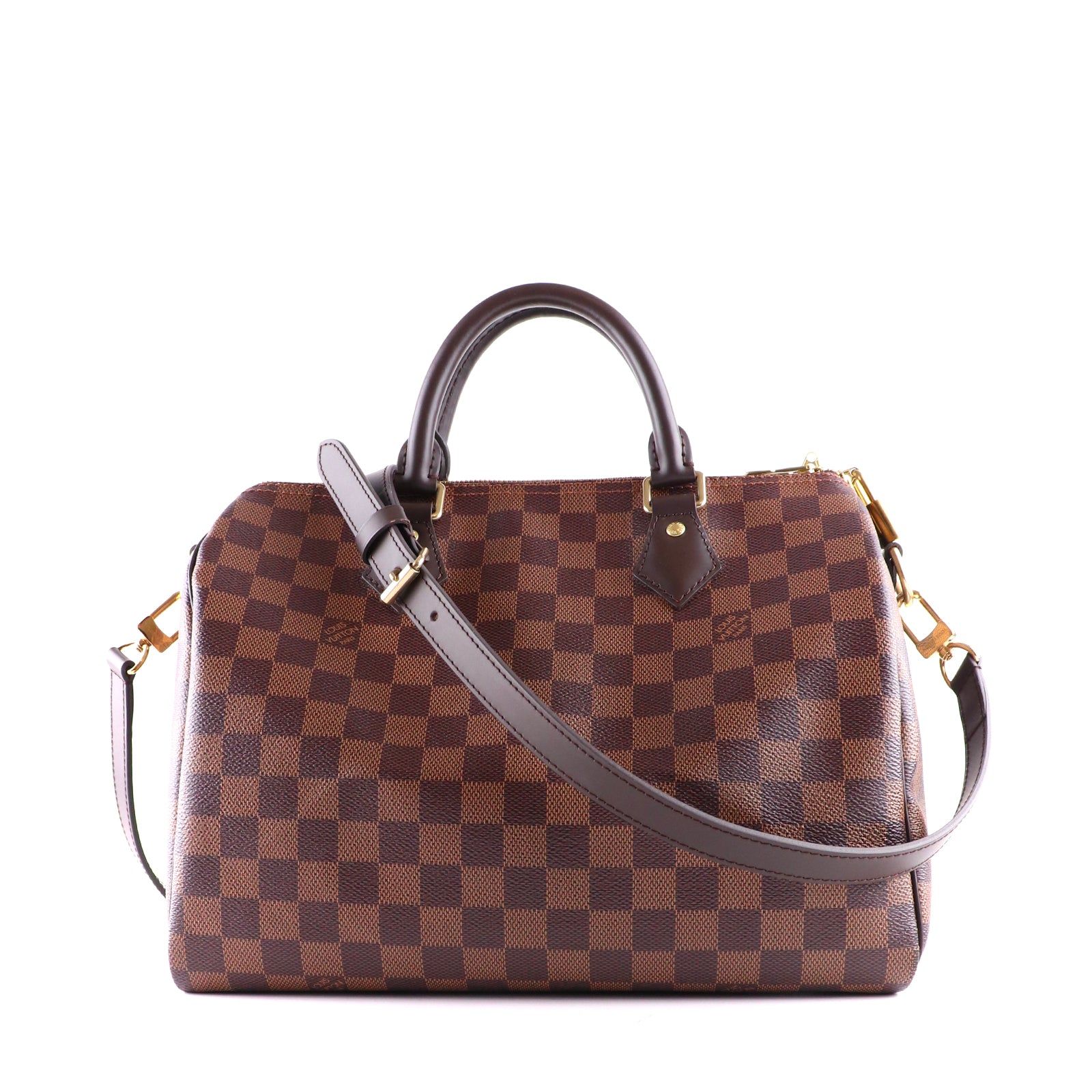 LOUIS VUITTON - Speedy 30 bandoulière Damier Ébène