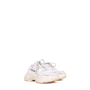 BALENCIAGA - White and pink Triple S sneakers (T37)