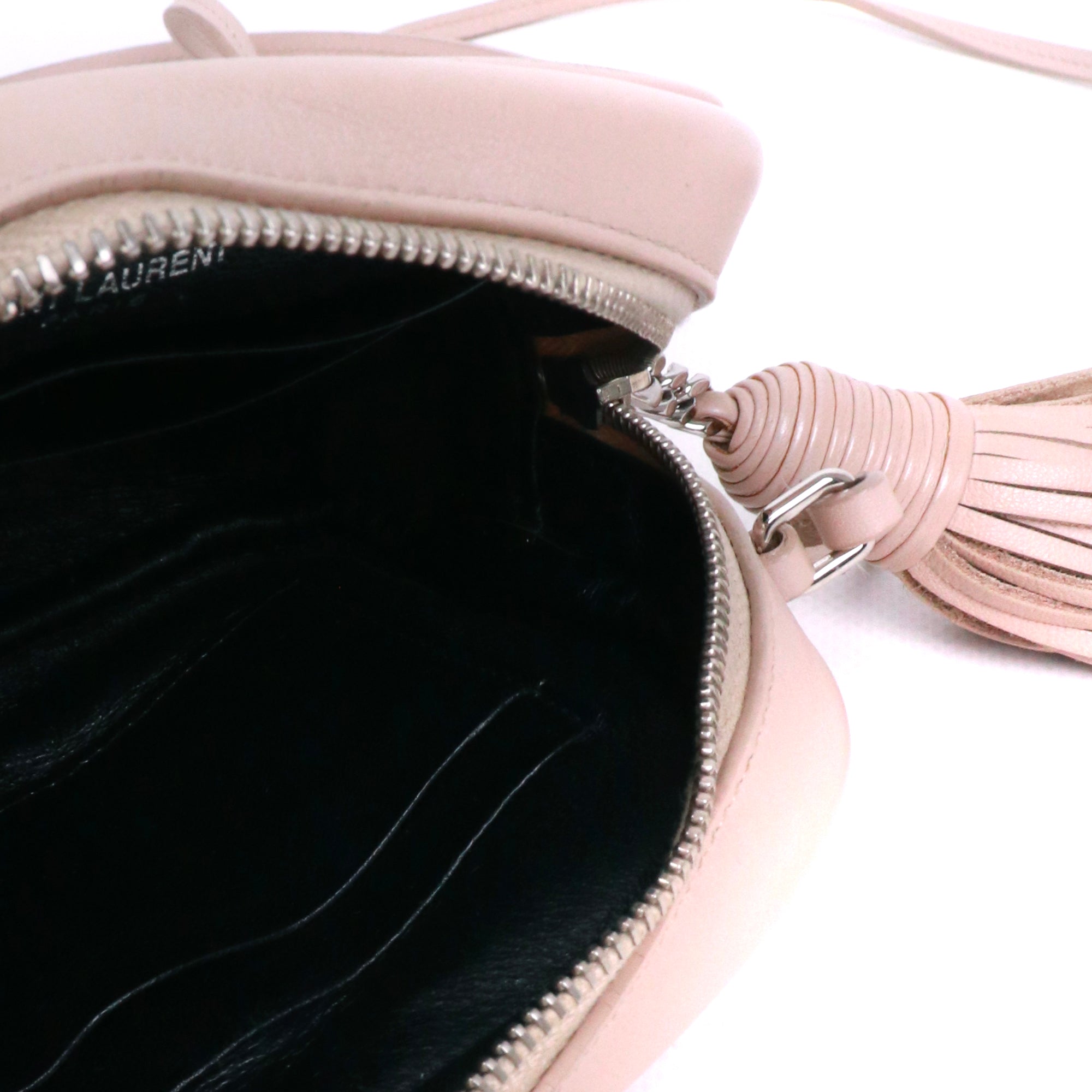 SAINT LAURENT - Loulou Puffer small shoulder bag in beige leather