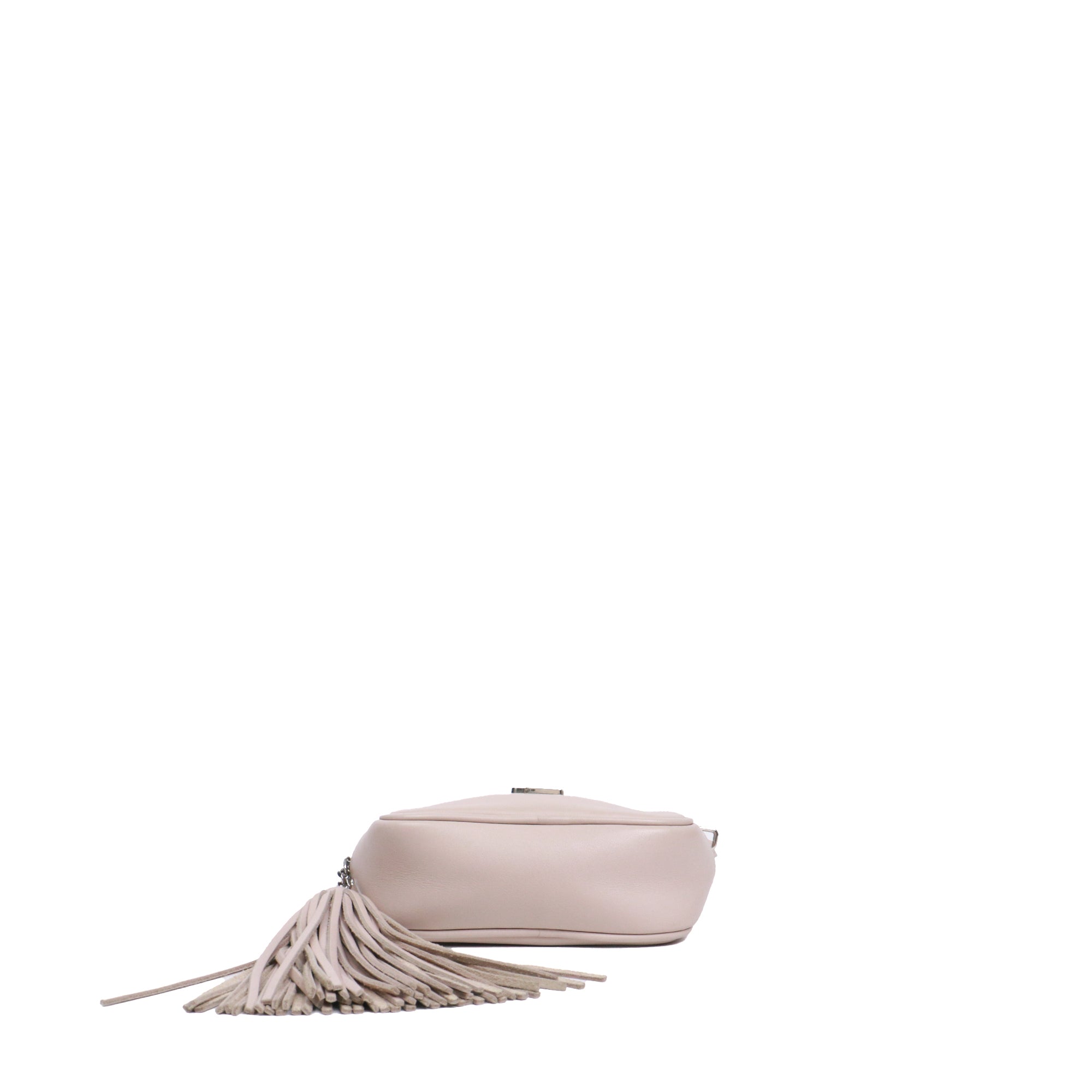 SAINT LAURENT - Loulou Puffer small shoulder bag in beige leather