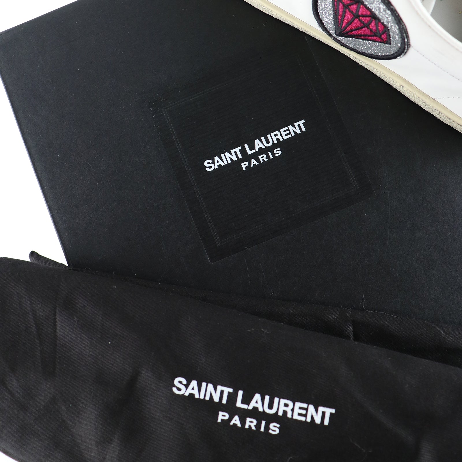 SAINT LAURENT - Court glitter sneakers (T40)