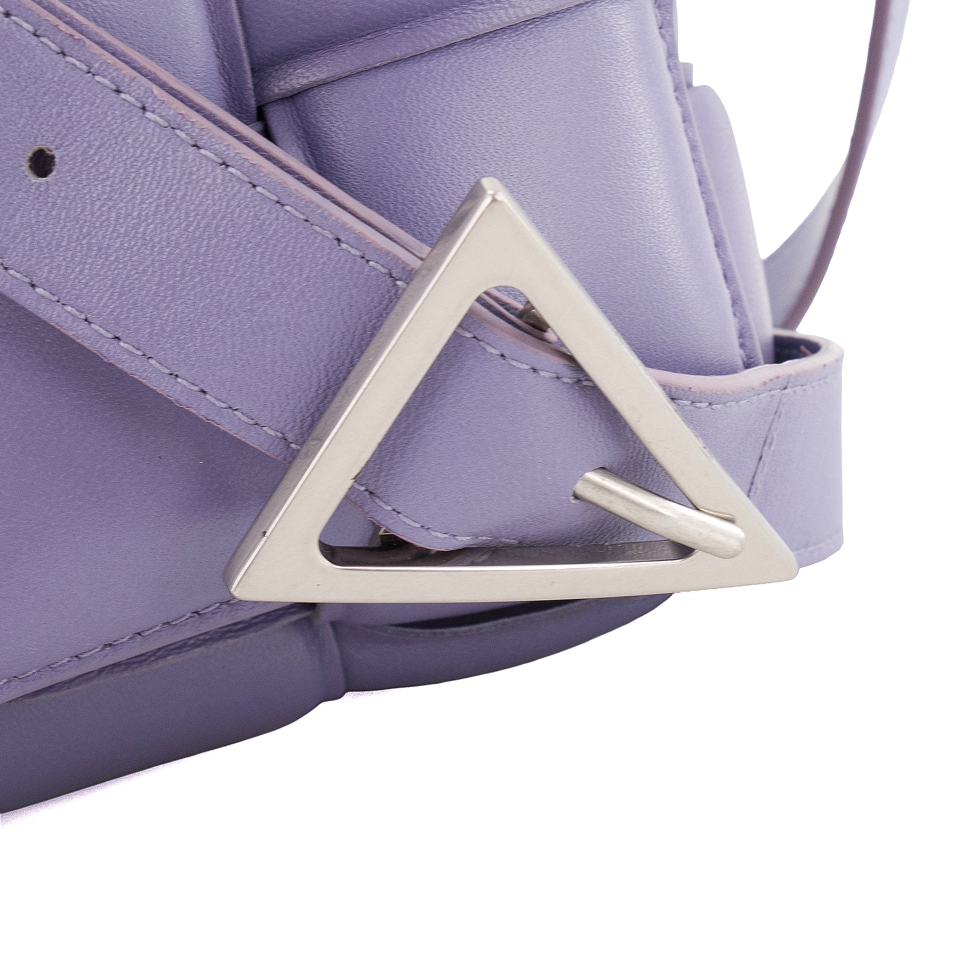 BOTTEGA VENETA - Sac à bandoulière Padded Cassette Bottega Veneta en cuir intrecciato violet