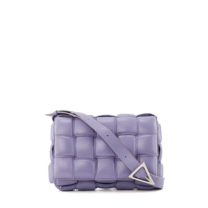 BOTTEGA VENETA - Sac à bandoulière Padded Cassette Bottega Veneta en cuir intrecciato violet