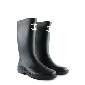 CHANEL - Bottes de pluie en caoutchouc (T39)