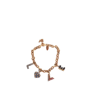 LOUIS VUITTON - Essential V bracelet in monogram canvas (T17)