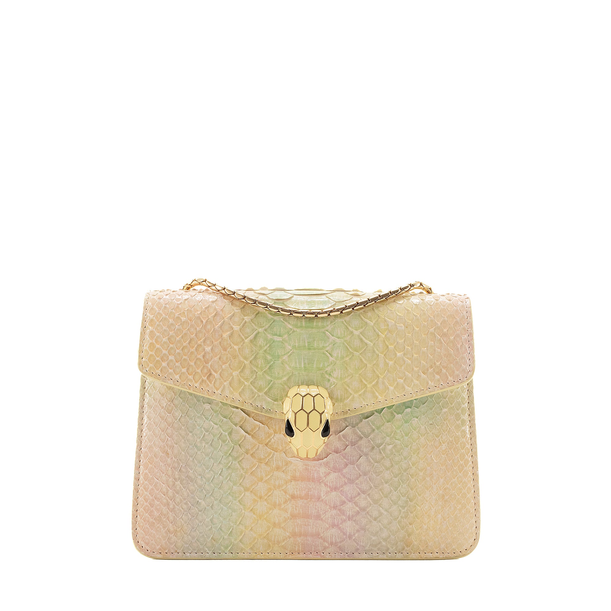 BULGARI - Bvlgari Serpenti shoulder bag in multicolored python