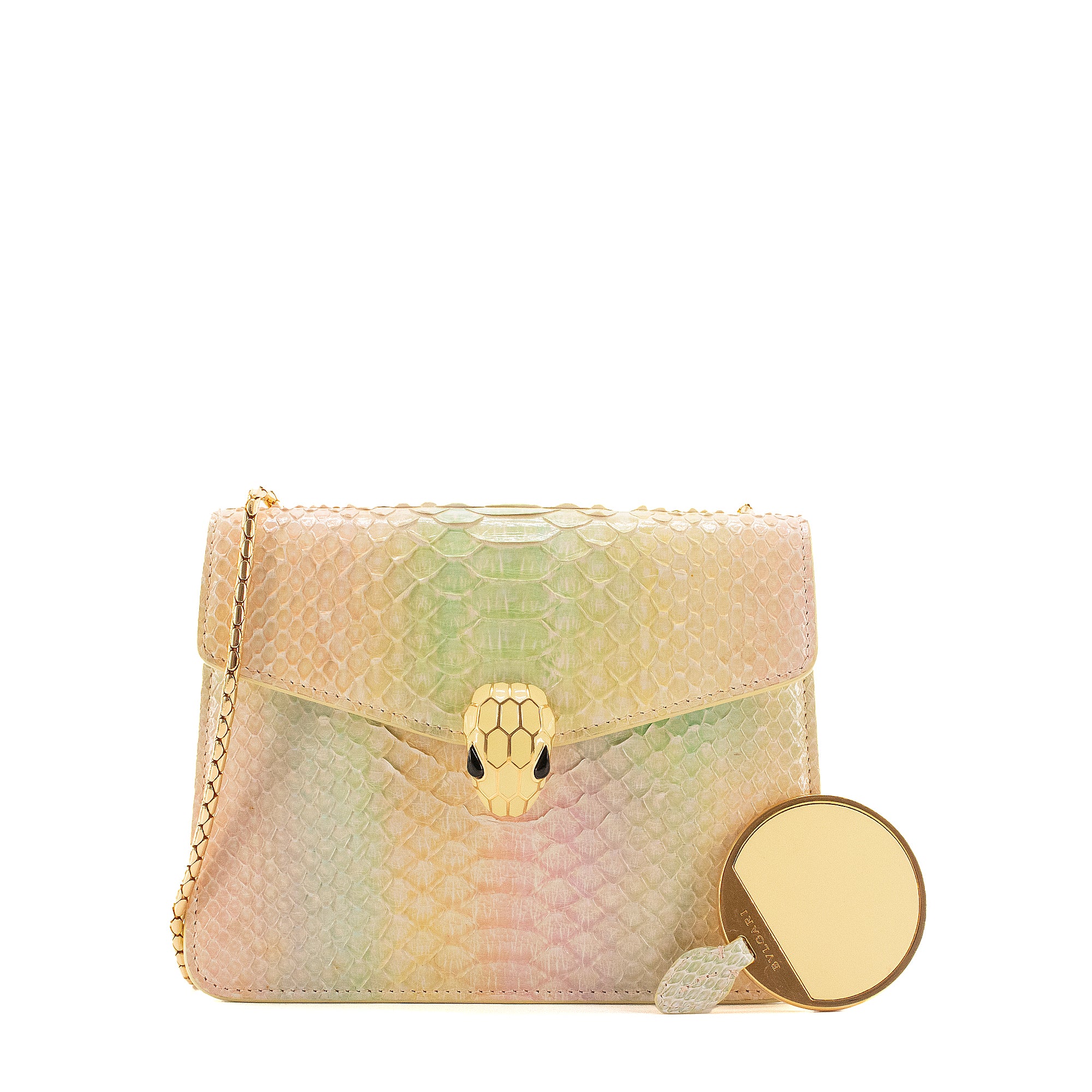 BULGARI - Bvlgari Serpenti shoulder bag in multicolored python