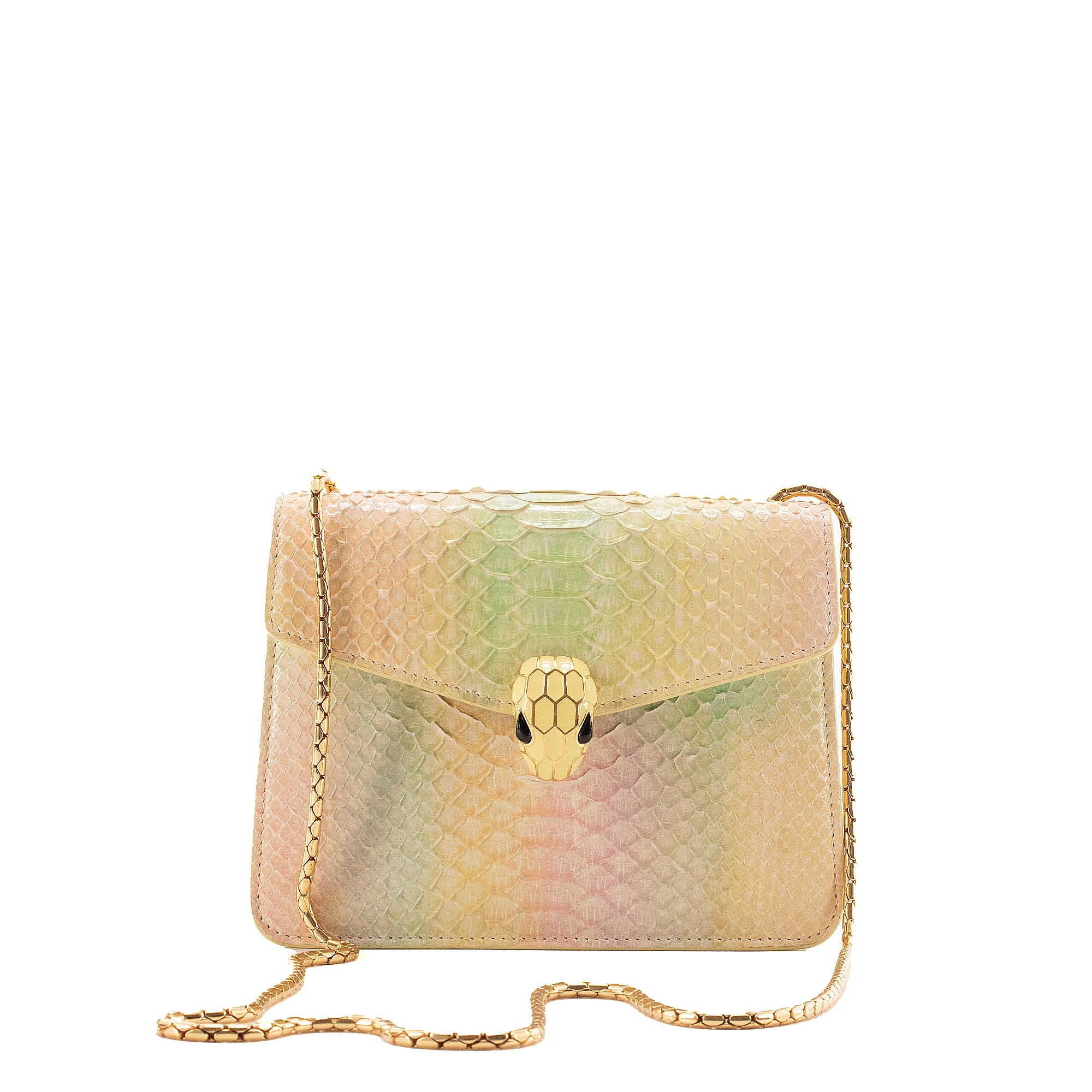 BULGARI - Bvlgari Serpenti shoulder bag in multicolored python