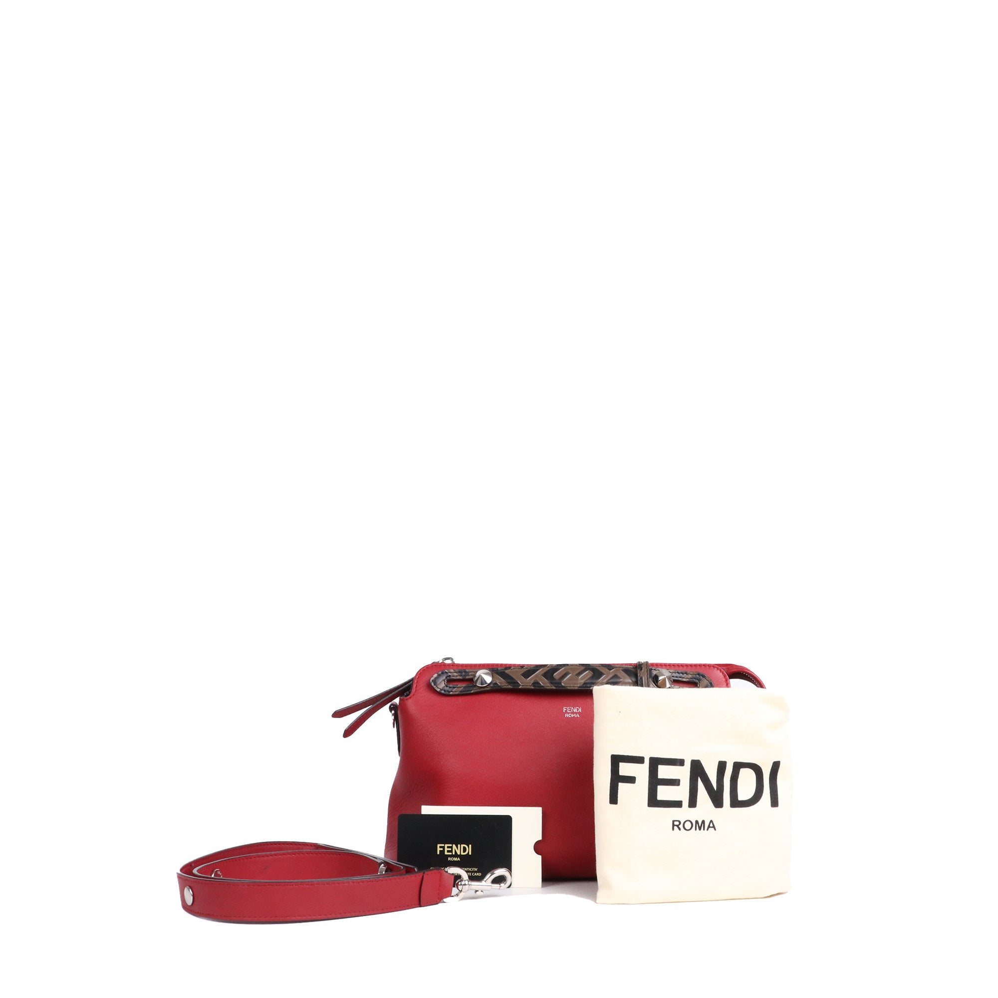 FENDI - By The Way shoulder bag in gray leather