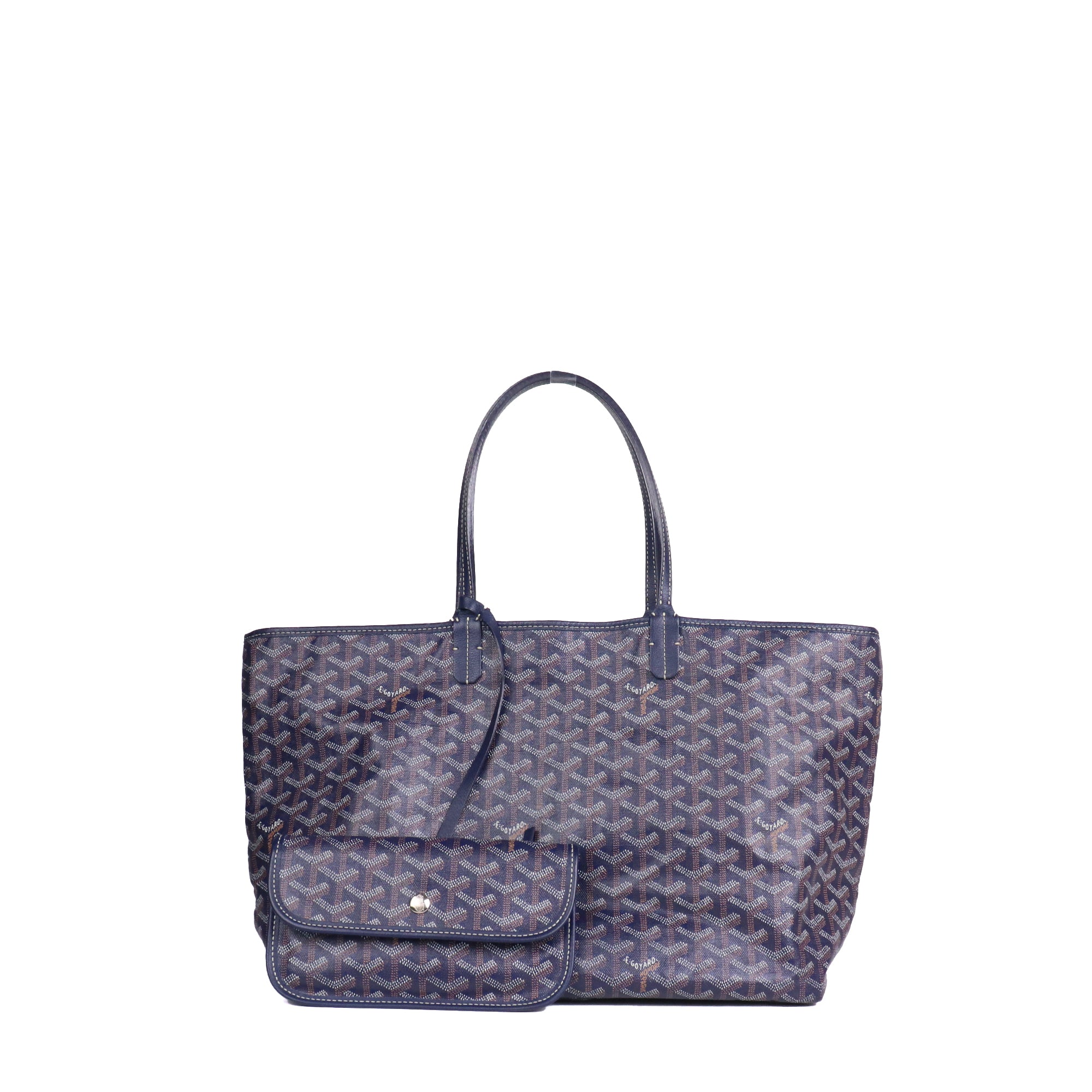 GOYARD - Saint Louis shopping bag in gray coated canvas