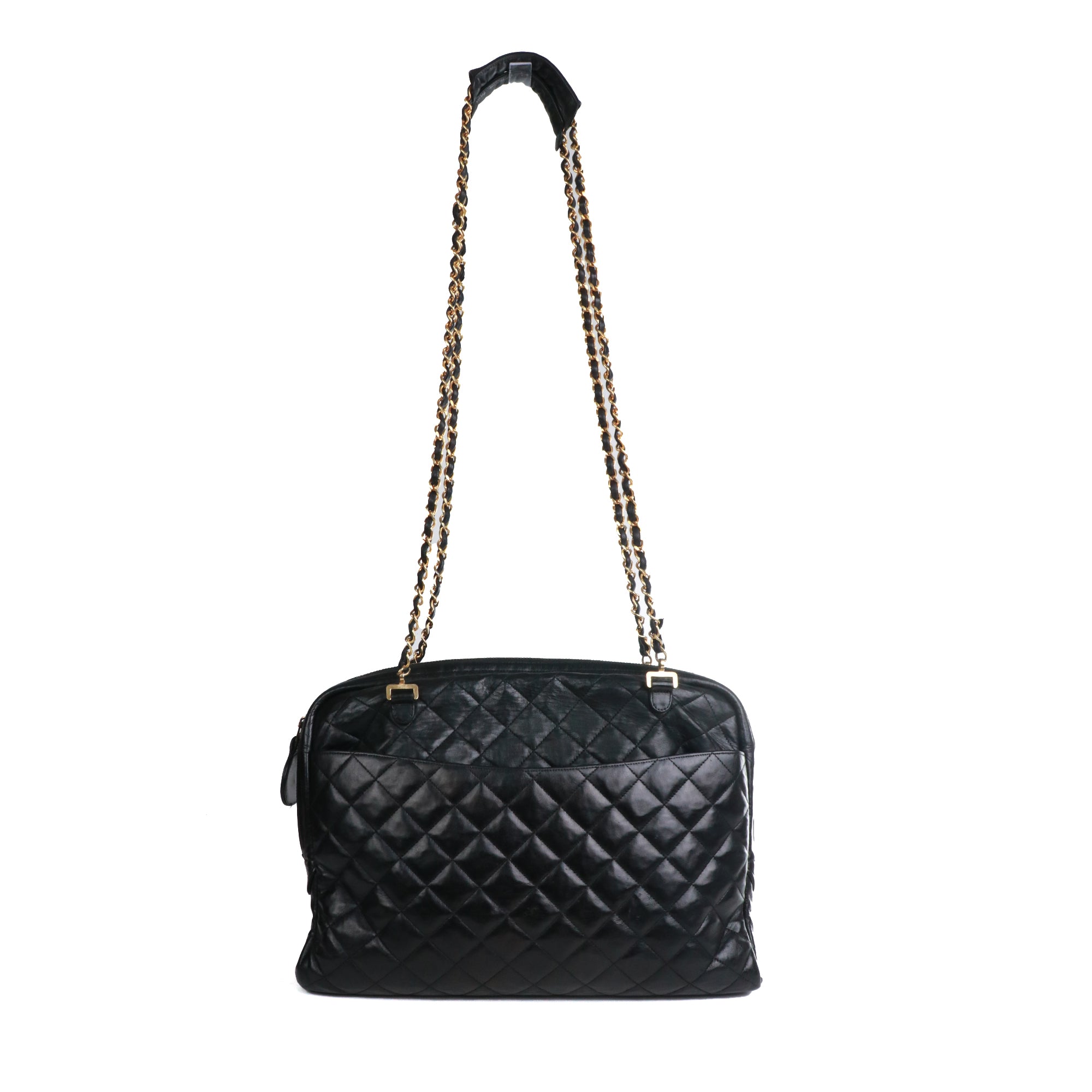 CHANEL - Vintage Chanel Caméra shoulder bag in cream white leather