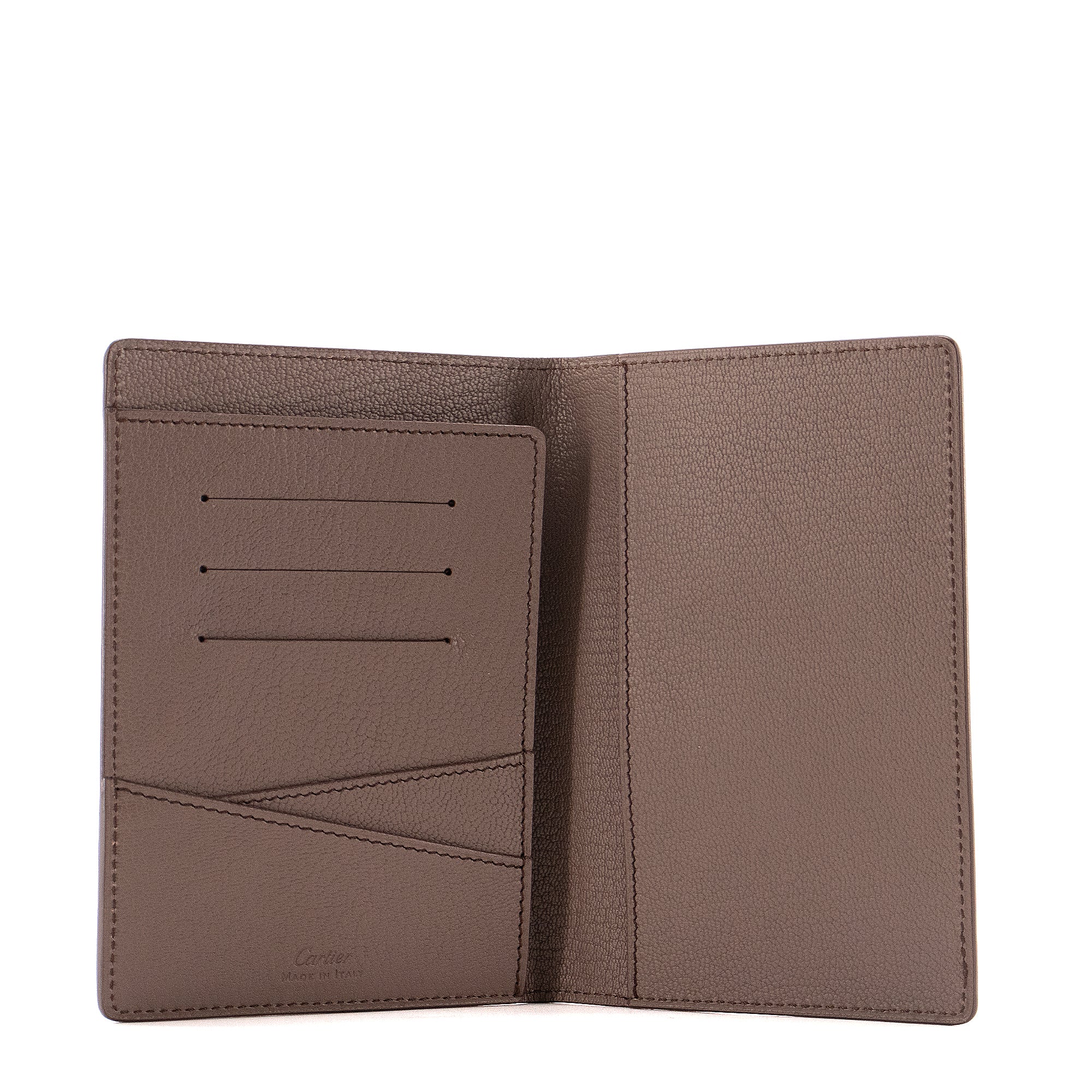 CARTIER - Cartier passport cover in red grained leather