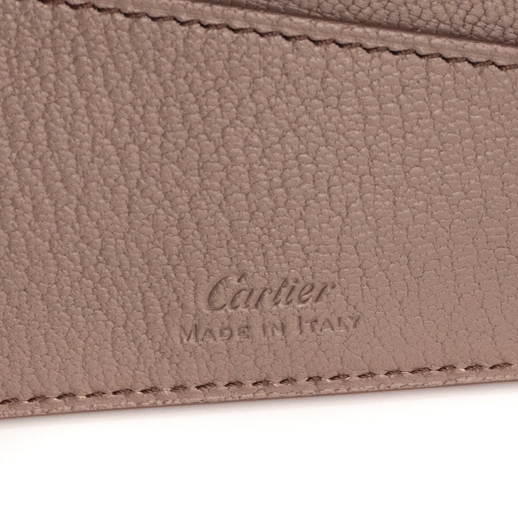 CARTIER - Cartier passport cover in red grained leather
