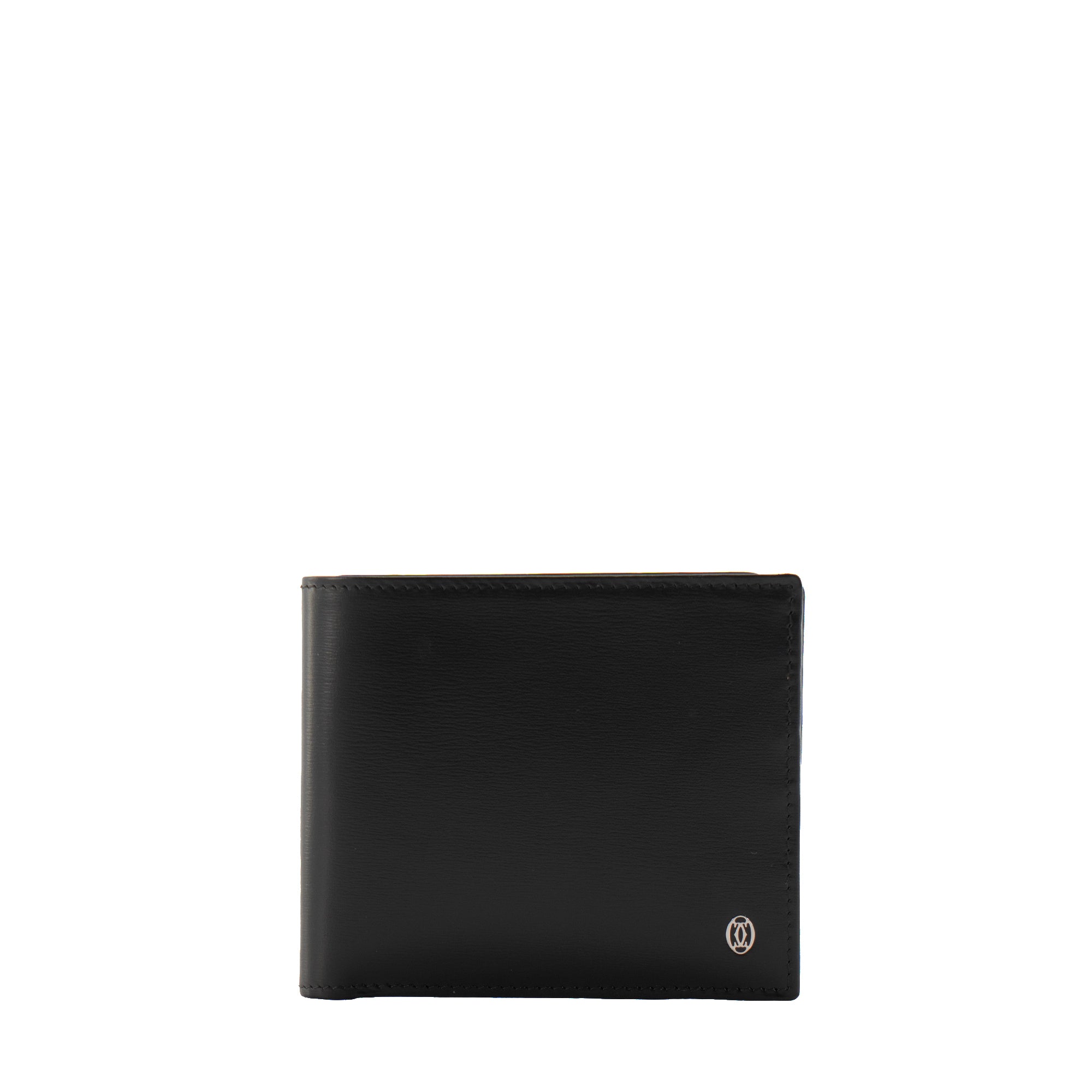 CARTIER - Portefeuille Must Cartier en cuir lisse noir
