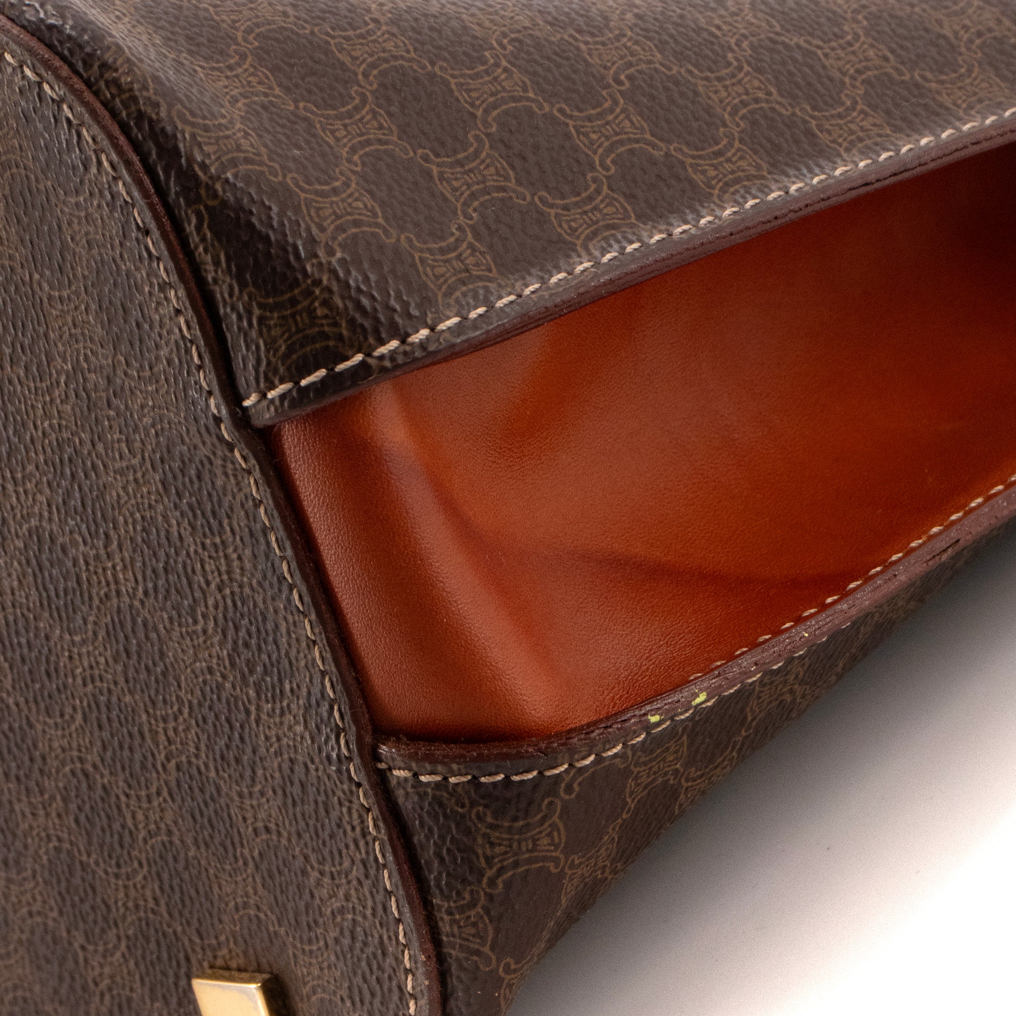 CELINE - Sac à main Celine en toile monogrammée vintage