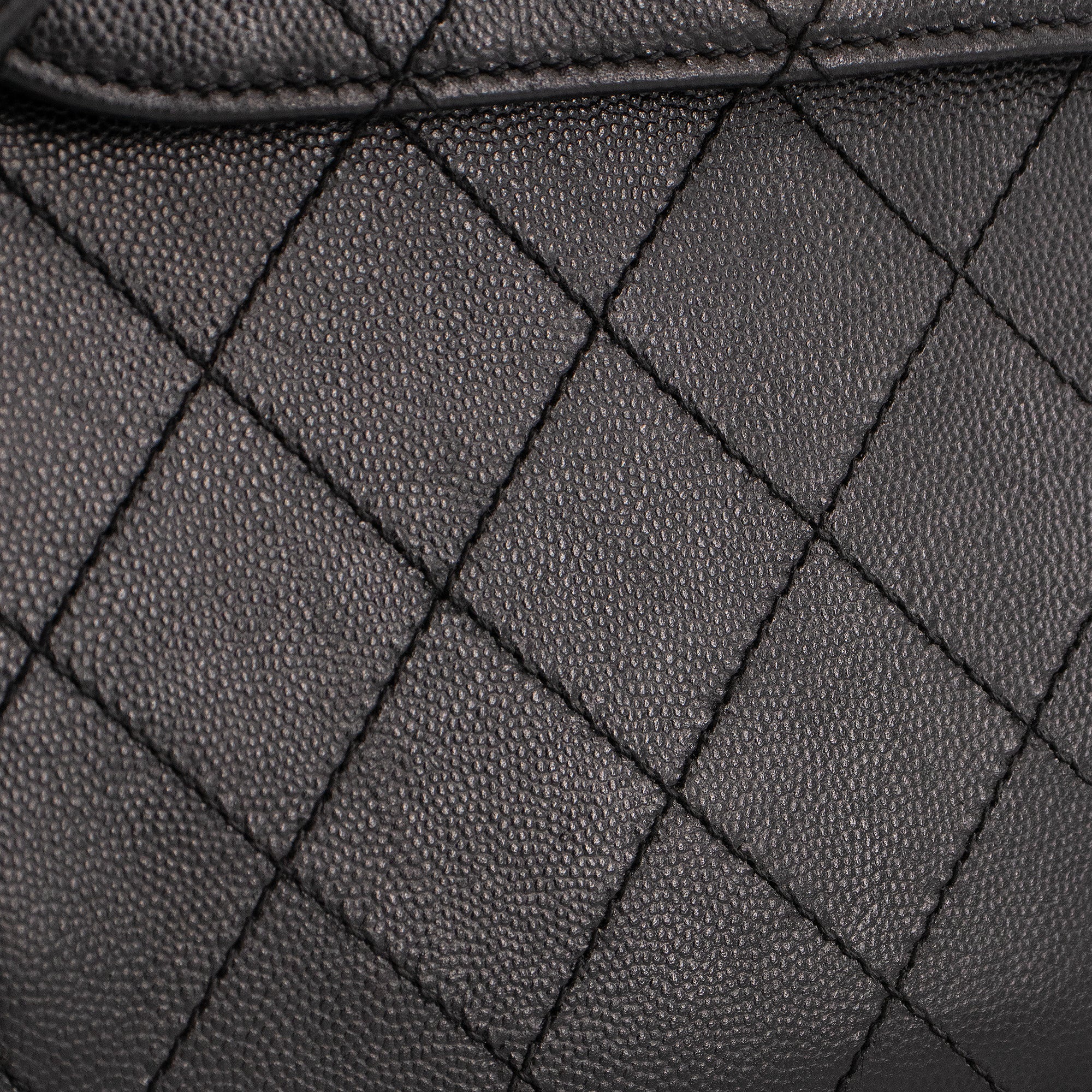 CHANEL - Chanel Box Flap shoulder bag in vintage black caviar leather