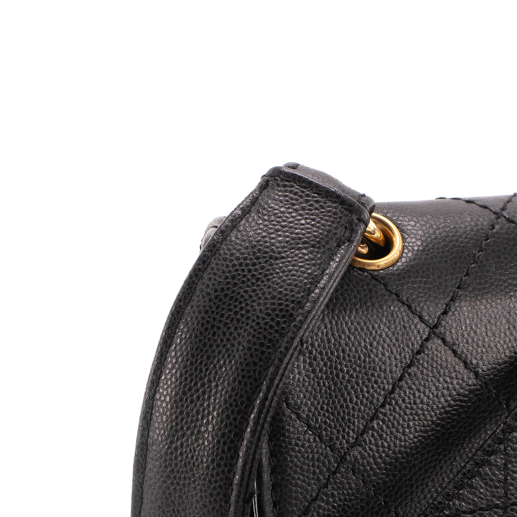 CHANEL - Chanel Box Flap shoulder bag in vintage black caviar leather