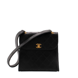 CHANEL - Chanel Box Flap shoulder bag in vintage black caviar leather